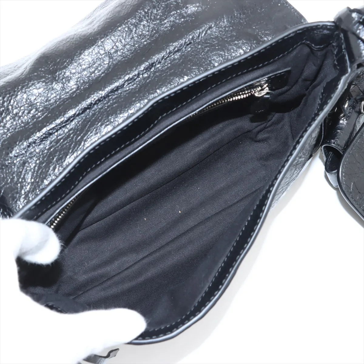 Luka Gour XS Leather Shoulder Bag Black 719082 — view 6