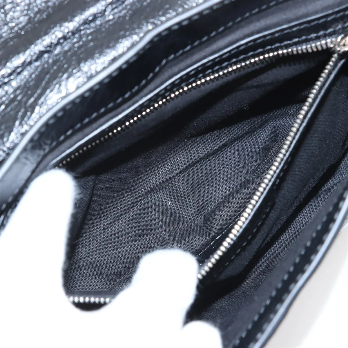 Luka Gour XS Leather Shoulder Bag Black 719082 — view 7