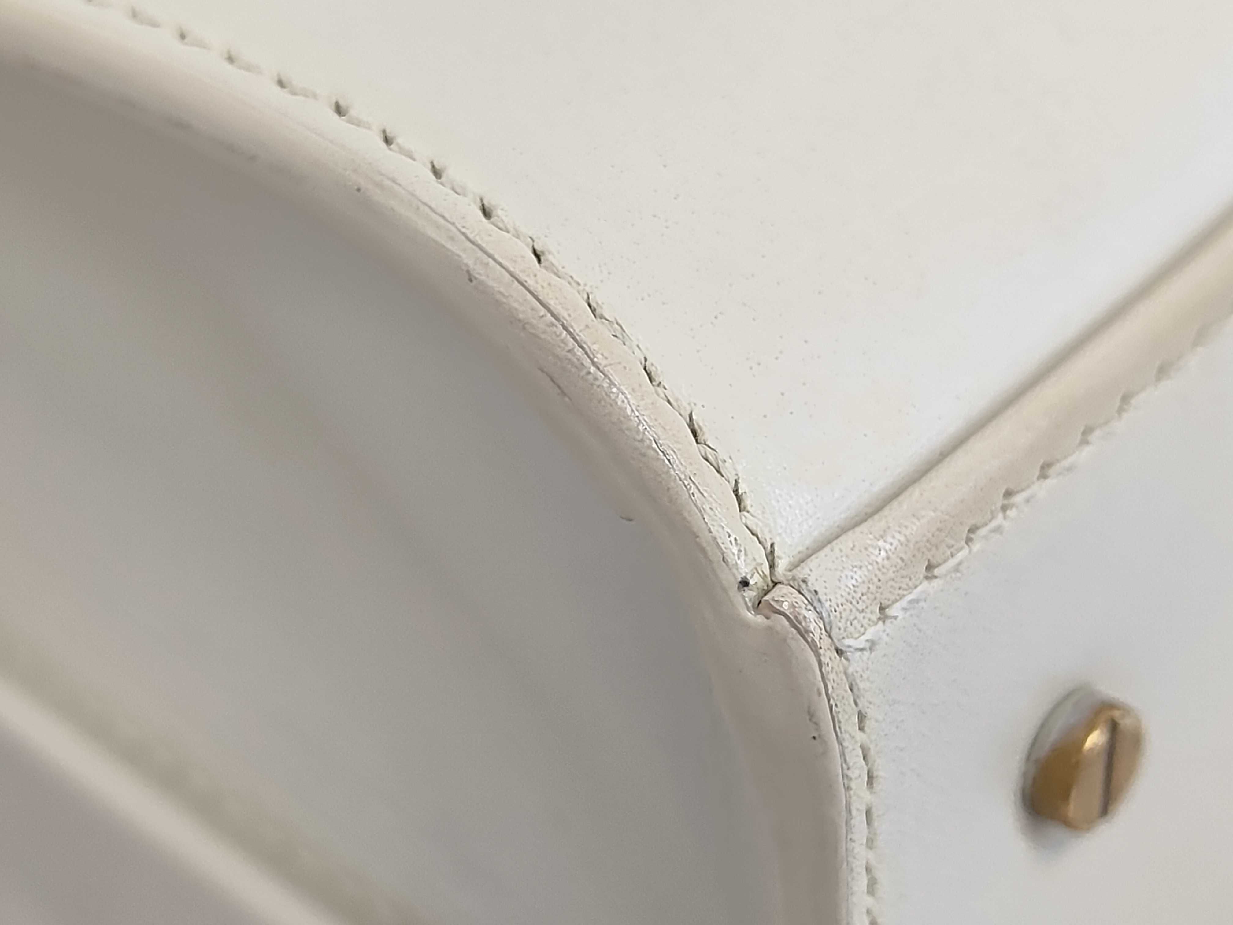 600185 Paris Cassandra Medium 2-way Shoulder Bag, Leather, Ivory — view 3