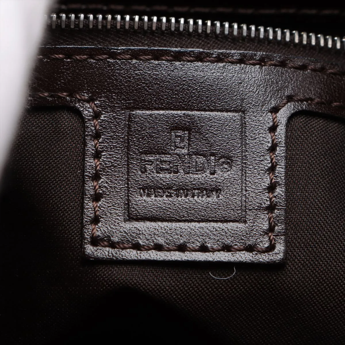 Zucca Canvas x Leather Shoulder Bag Brown — view 11