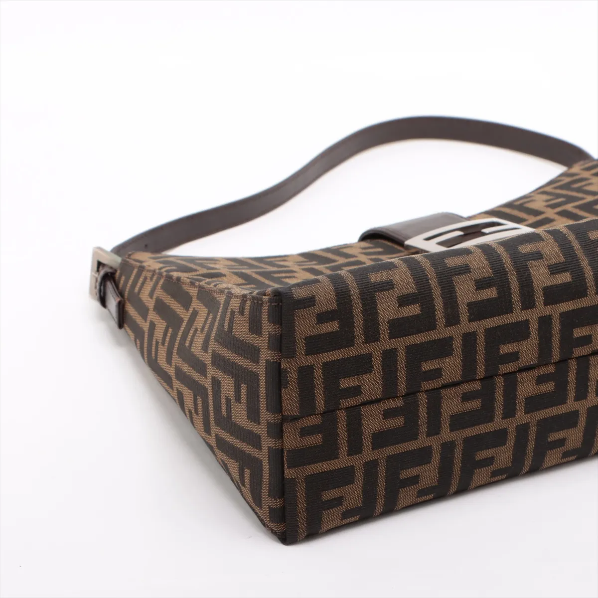 Zucca Canvas x Leather Shoulder Bag Brown — view 4