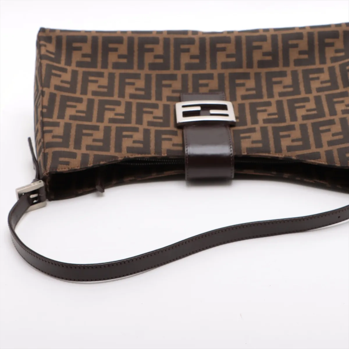 Zucca Canvas x Leather Shoulder Bag Brown — view 5