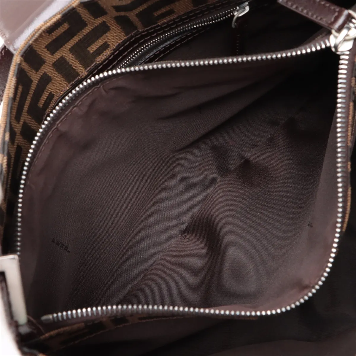 Zucca Canvas x Leather Shoulder Bag Brown — view 8