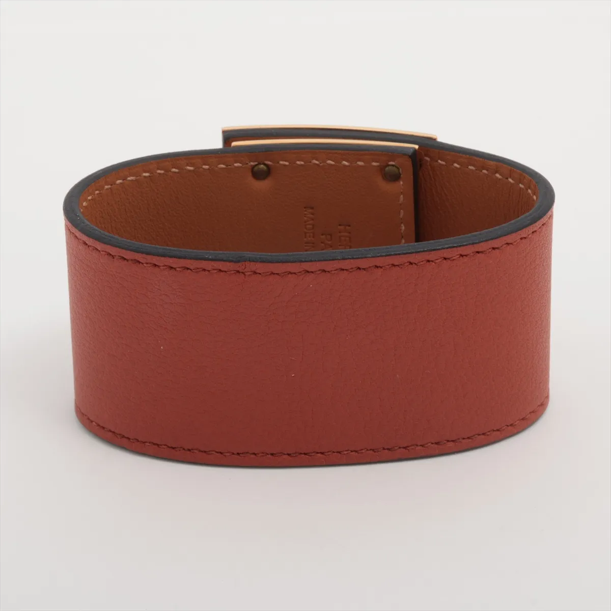 Kelly Dog X: 2016 Bracelet, GP x Leather, Brown, — view 2