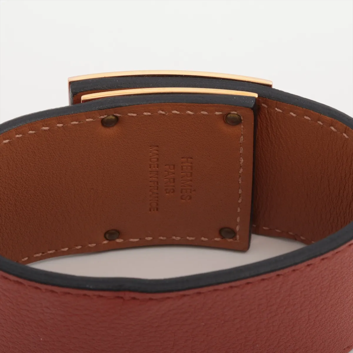 Kelly Dog X: 2016 Bracelet, GP x Leather, Brown, — view 4