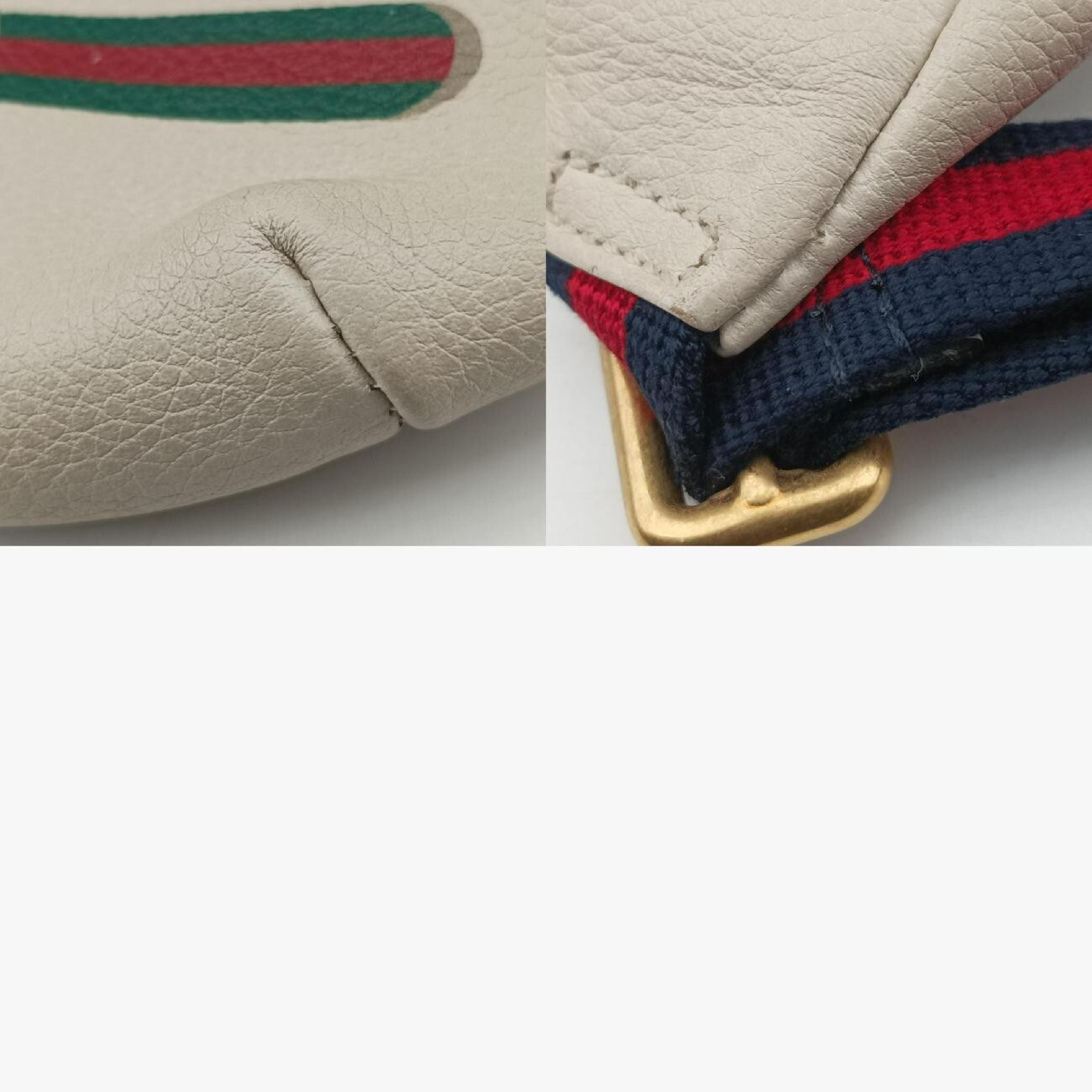 Print White Leather Waist Bag 527792 H027869056 — view 11