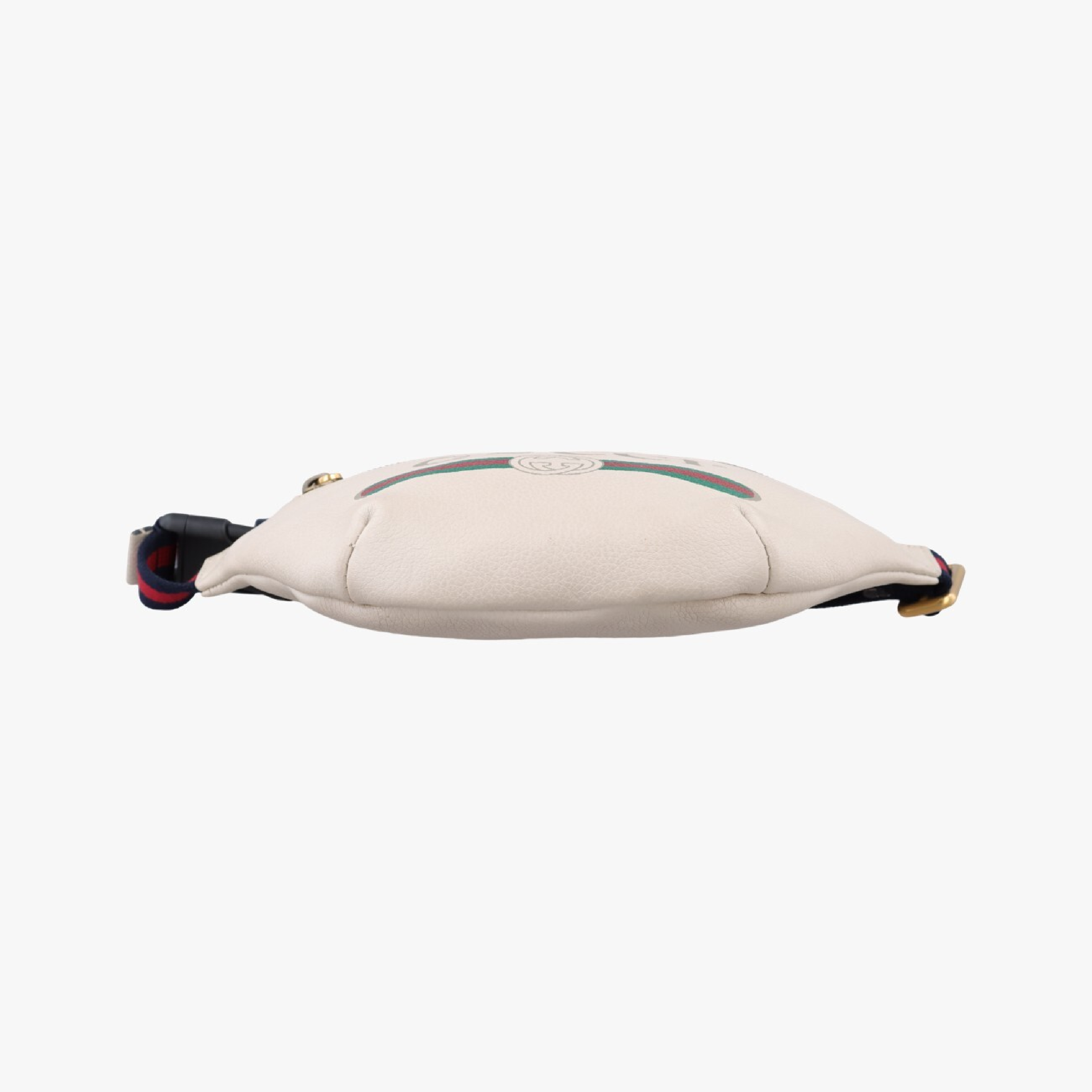 Print White Leather Waist Bag 527792 H027869056 — view 3