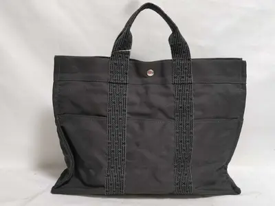 Herbag Black Canvas Tote Bag