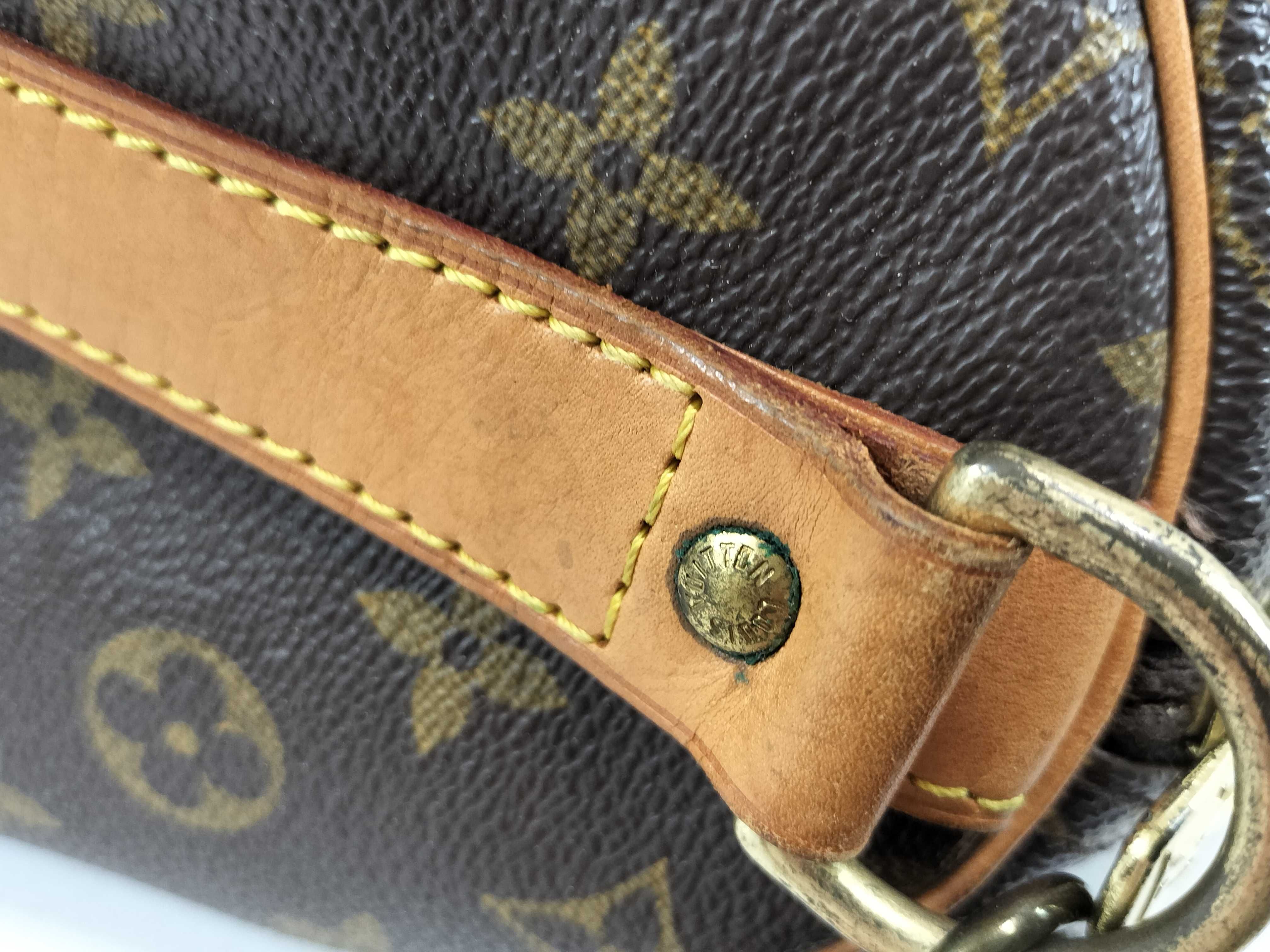 Monogram PH - Monogram Bandouliere Keepall 55 Travel Bag Brown Canvas Boston Bag — view 12