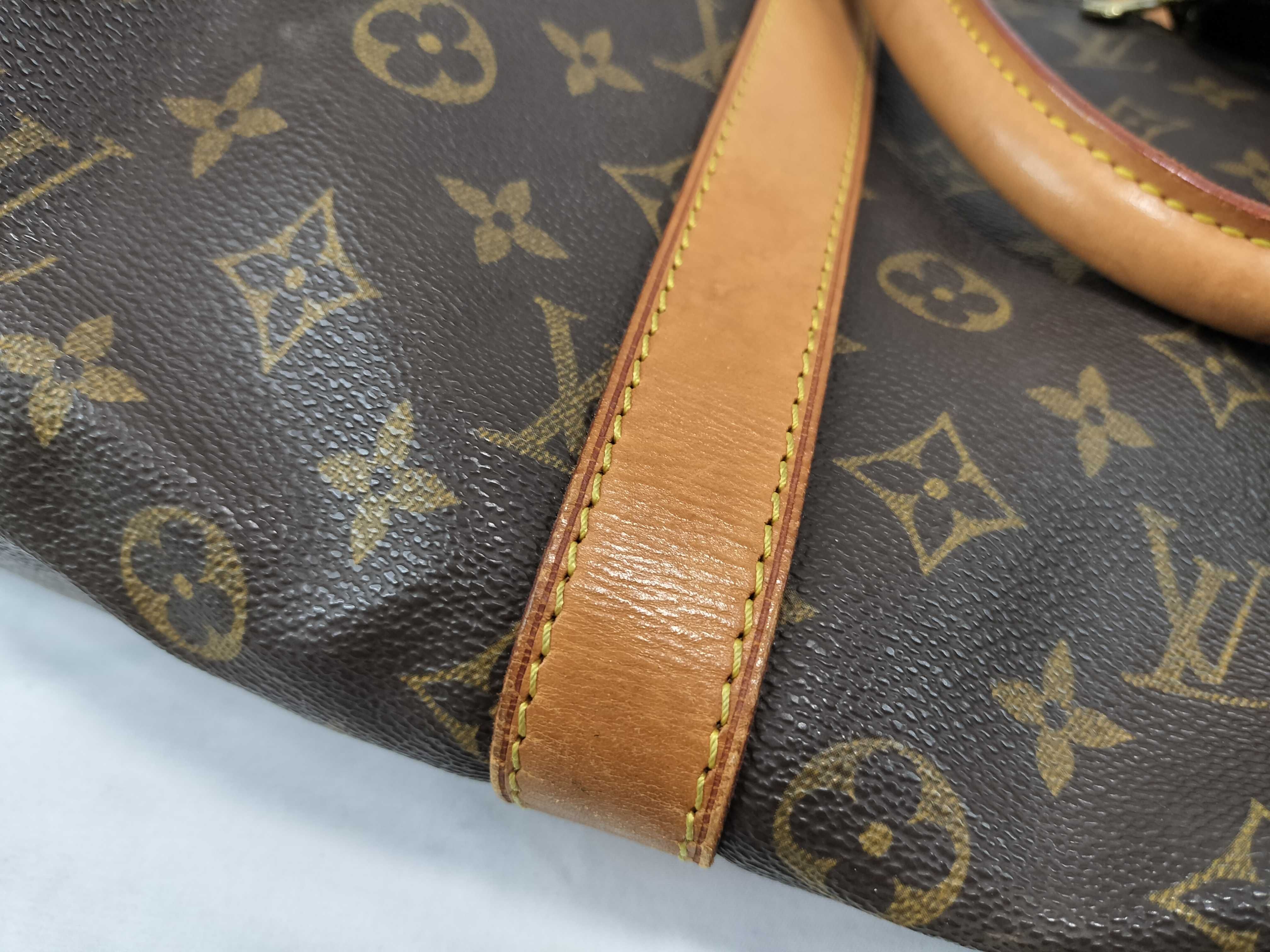 Monogram PH - Monogram Bandouliere Keepall 55 Travel Bag Brown Canvas Boston Bag — view 15