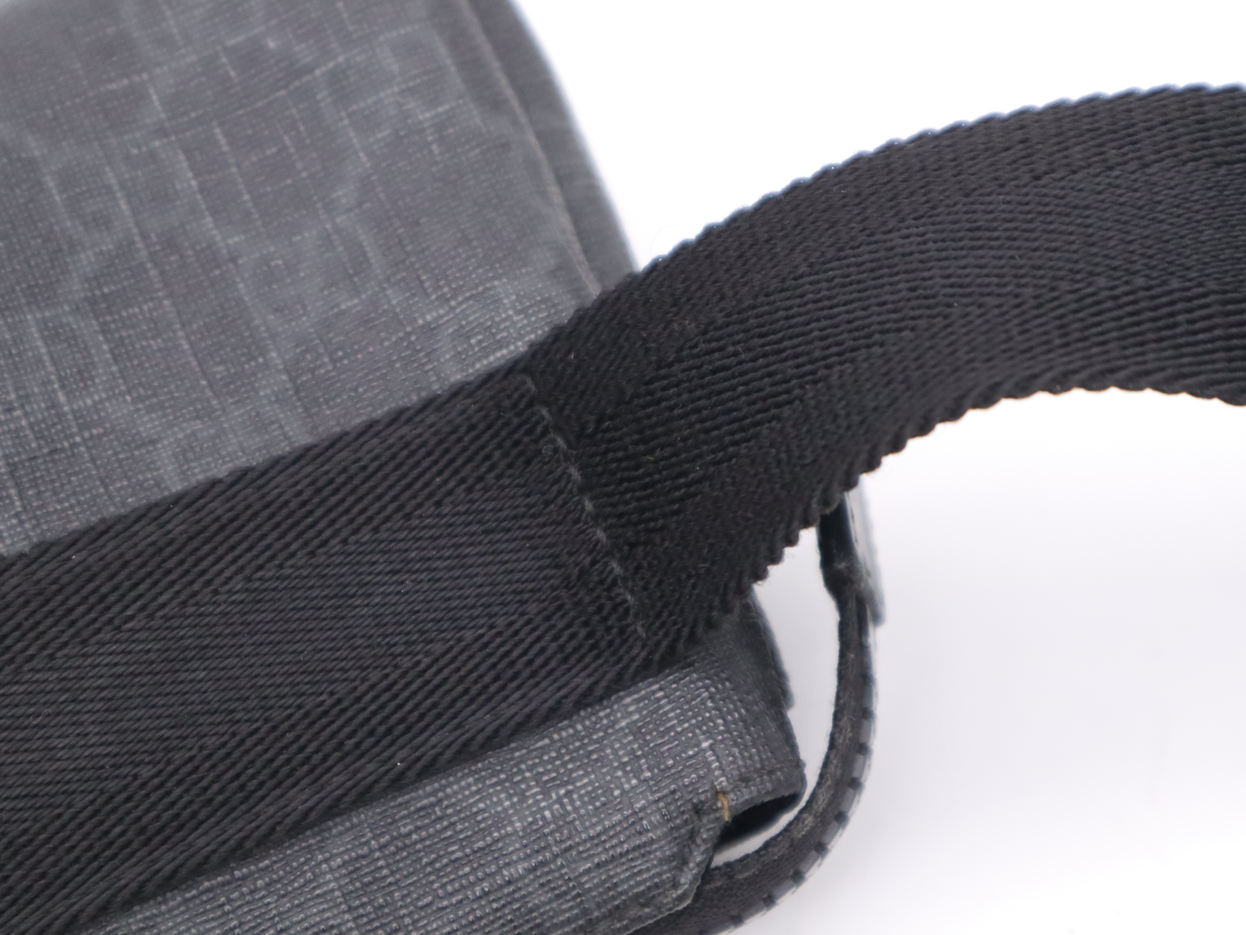 161833 GG Supreme Body Bag, Black, Silver Hardware, Waist Bag — view 8