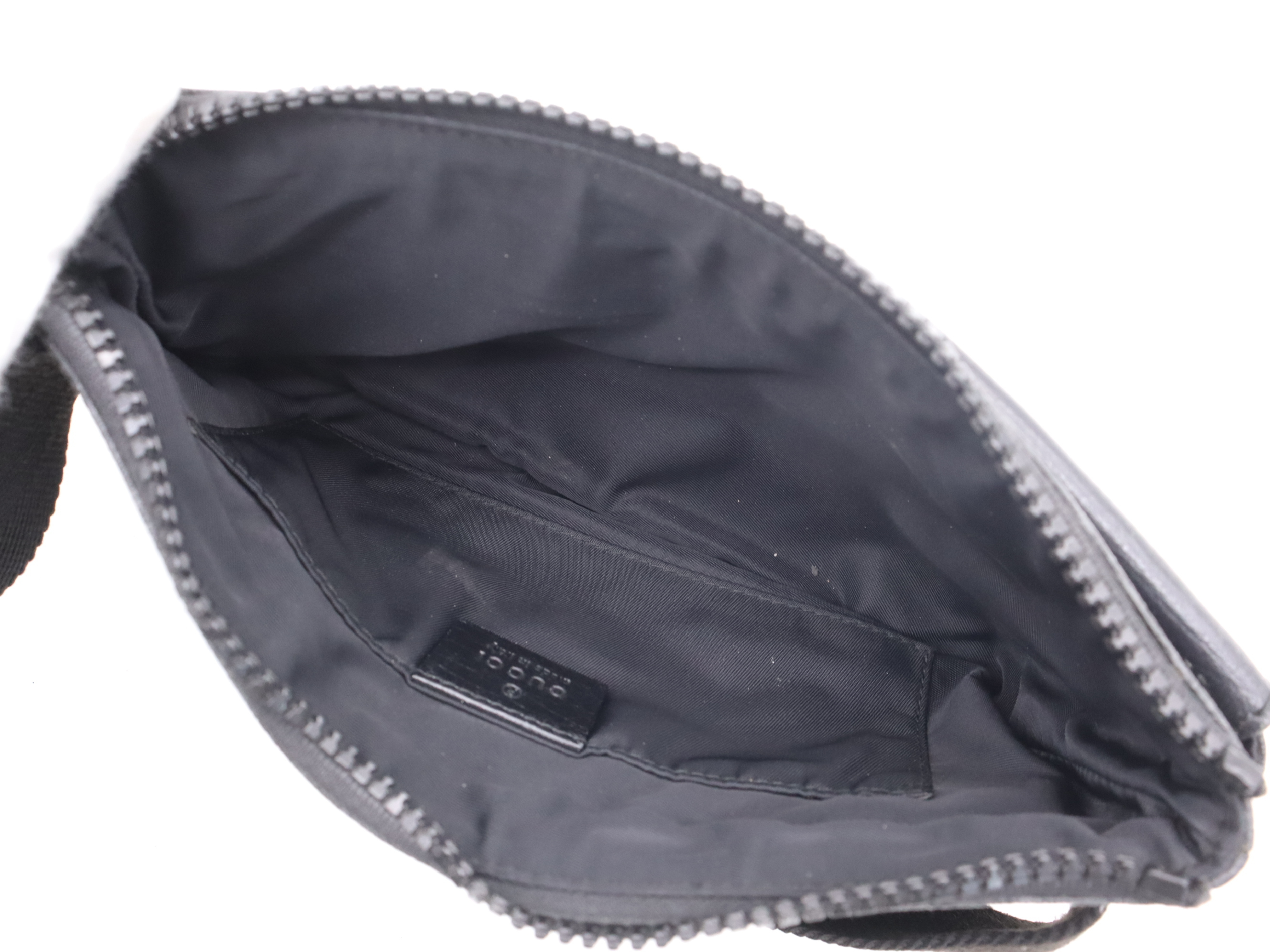 161833 GG Supreme Body Bag, Black, Silver Hardware, Waist Bag — view 10