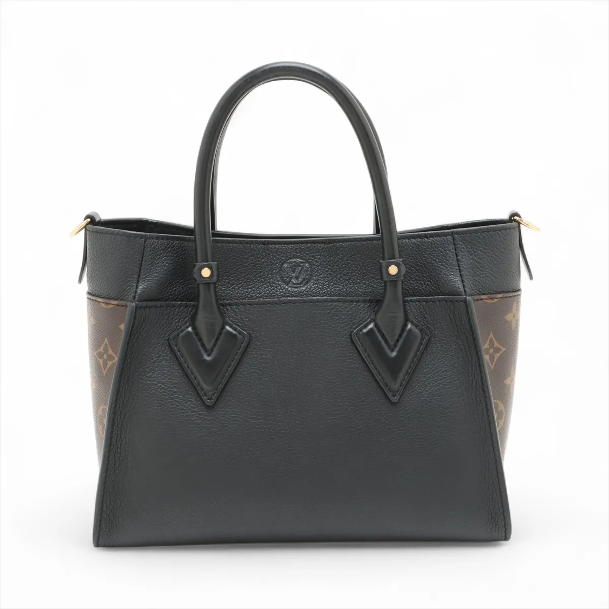 Monogram On My Side PM M57728 Black x Brown RFID reaction available — view 2