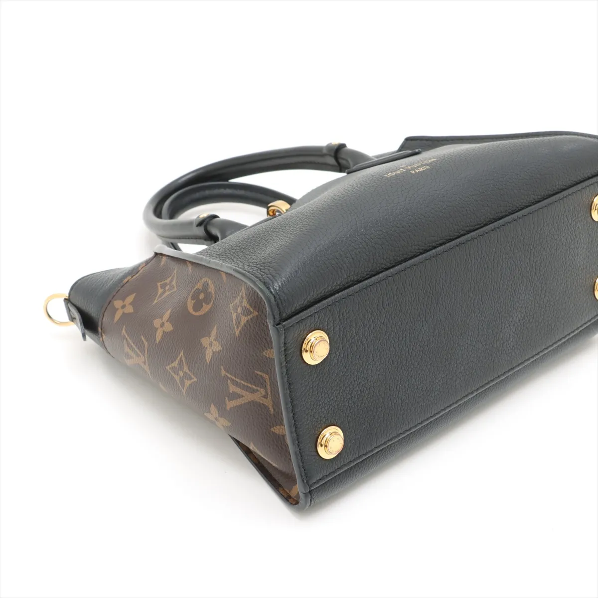Monogram On My Side PM M57728 Black x Brown RFID reaction available — view 4