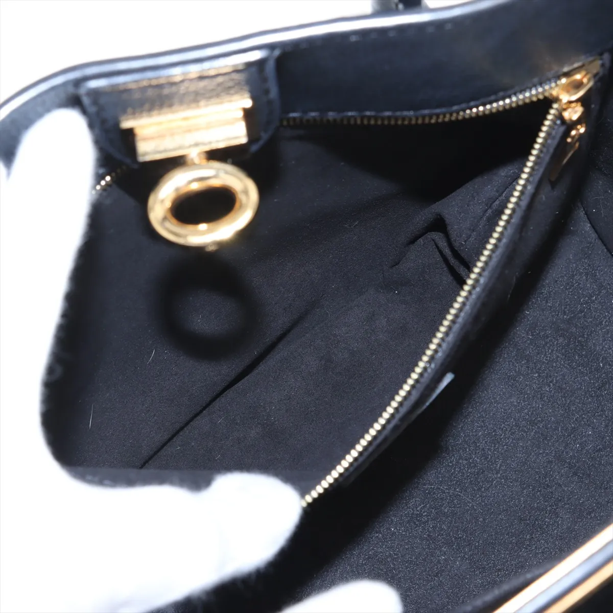Monogram On My Side PM M57728 Black x Brown RFID reaction available — view 9