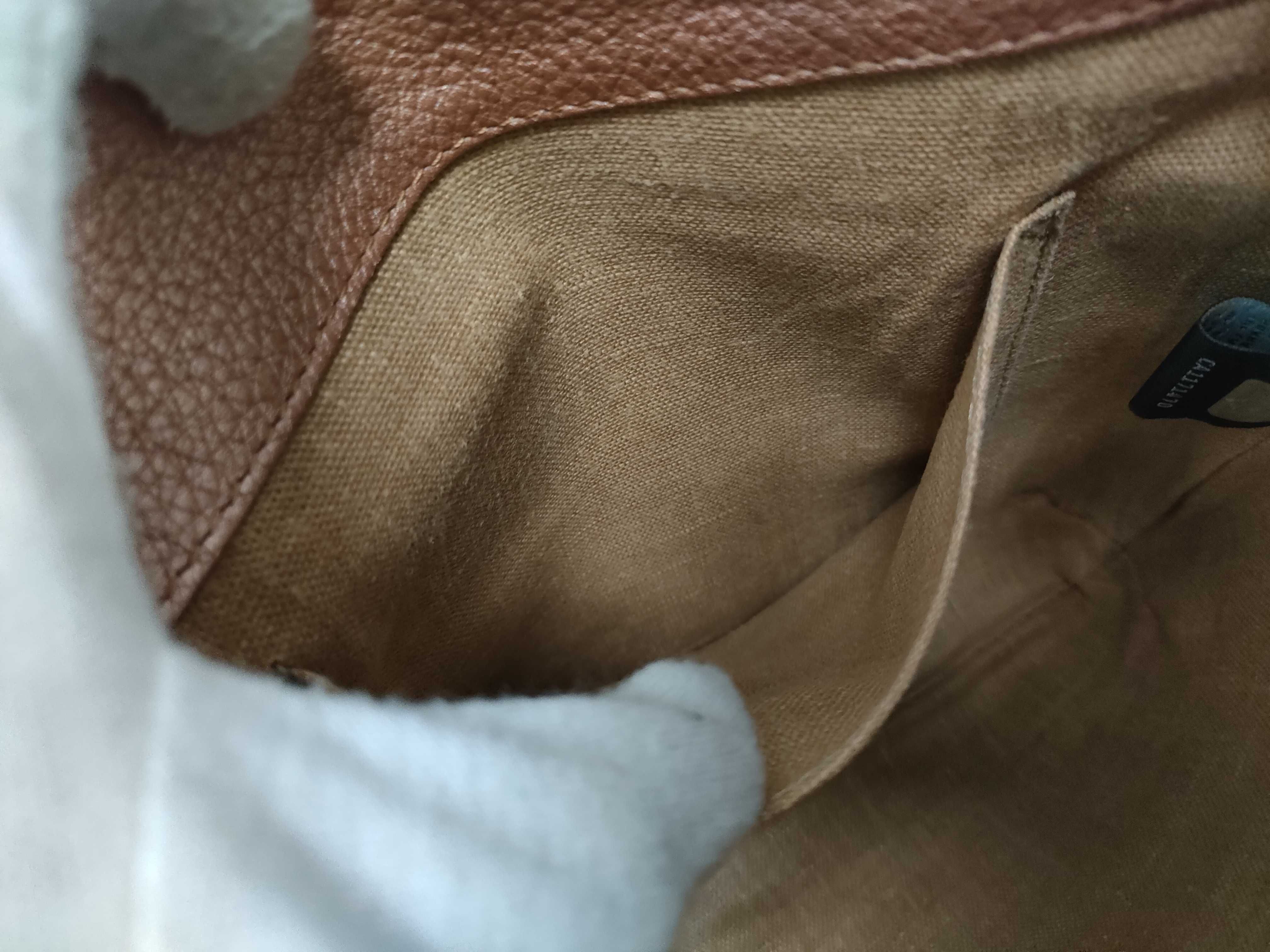 Selleria Pink Gold Leather Shoulder Bag — view 13