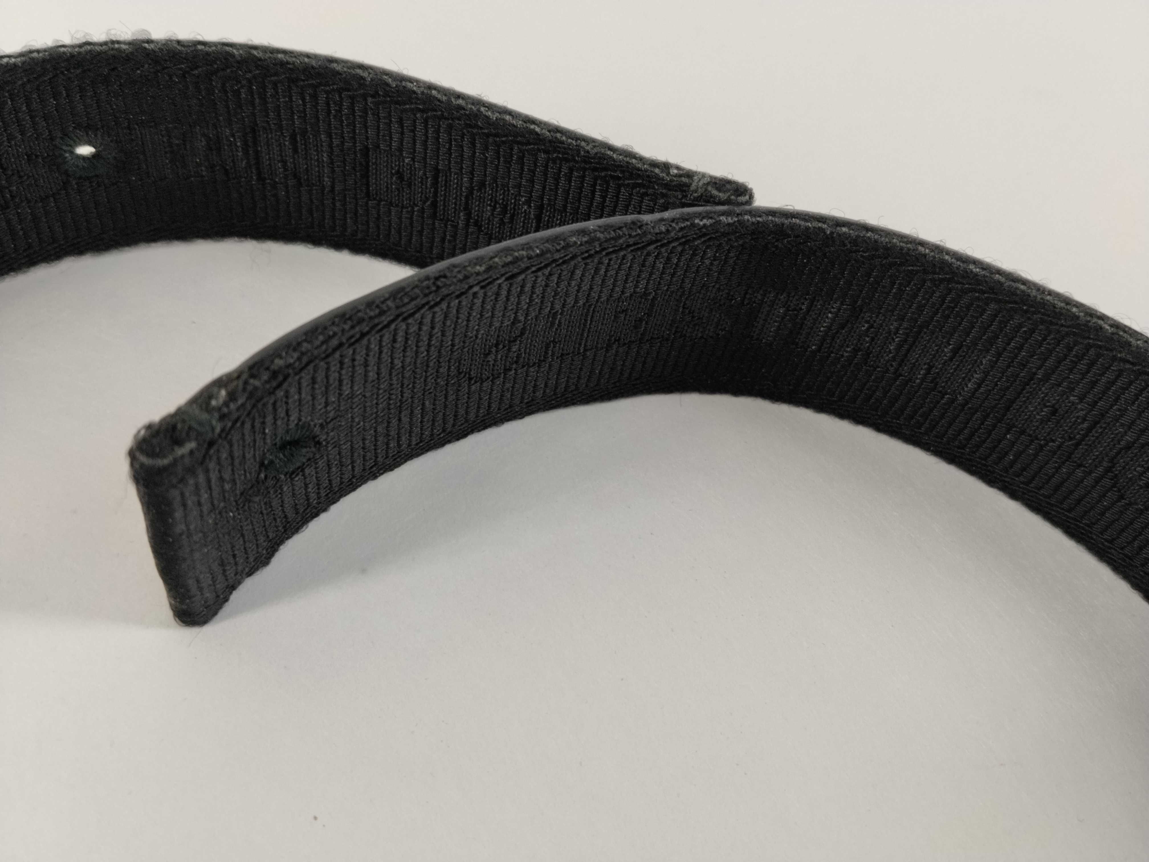 Christian Black Canvas Leather Reversible Belt (Buckle not included) — view 3
