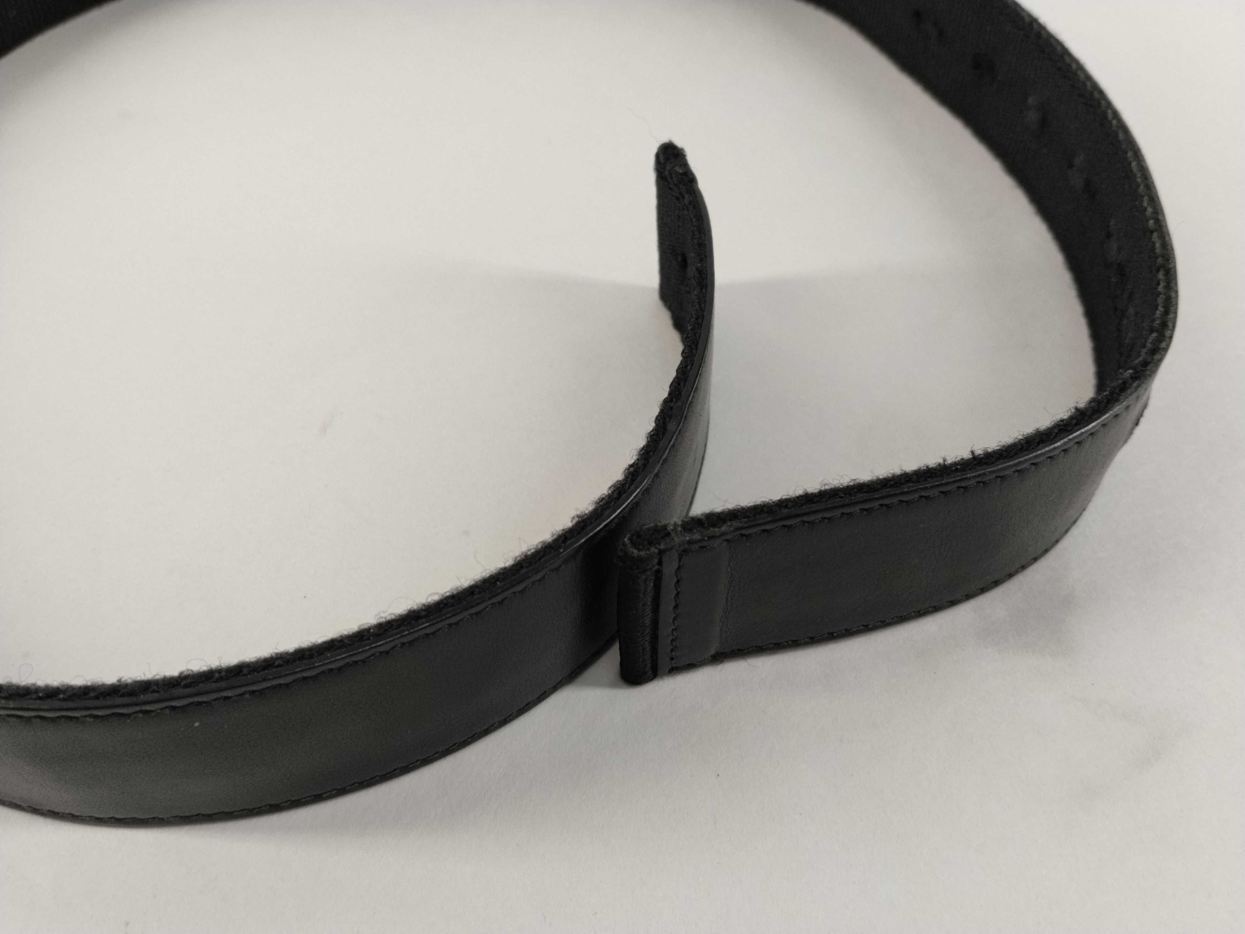 Christian Black Canvas Leather Reversible Belt (Buckle not included) — view 4