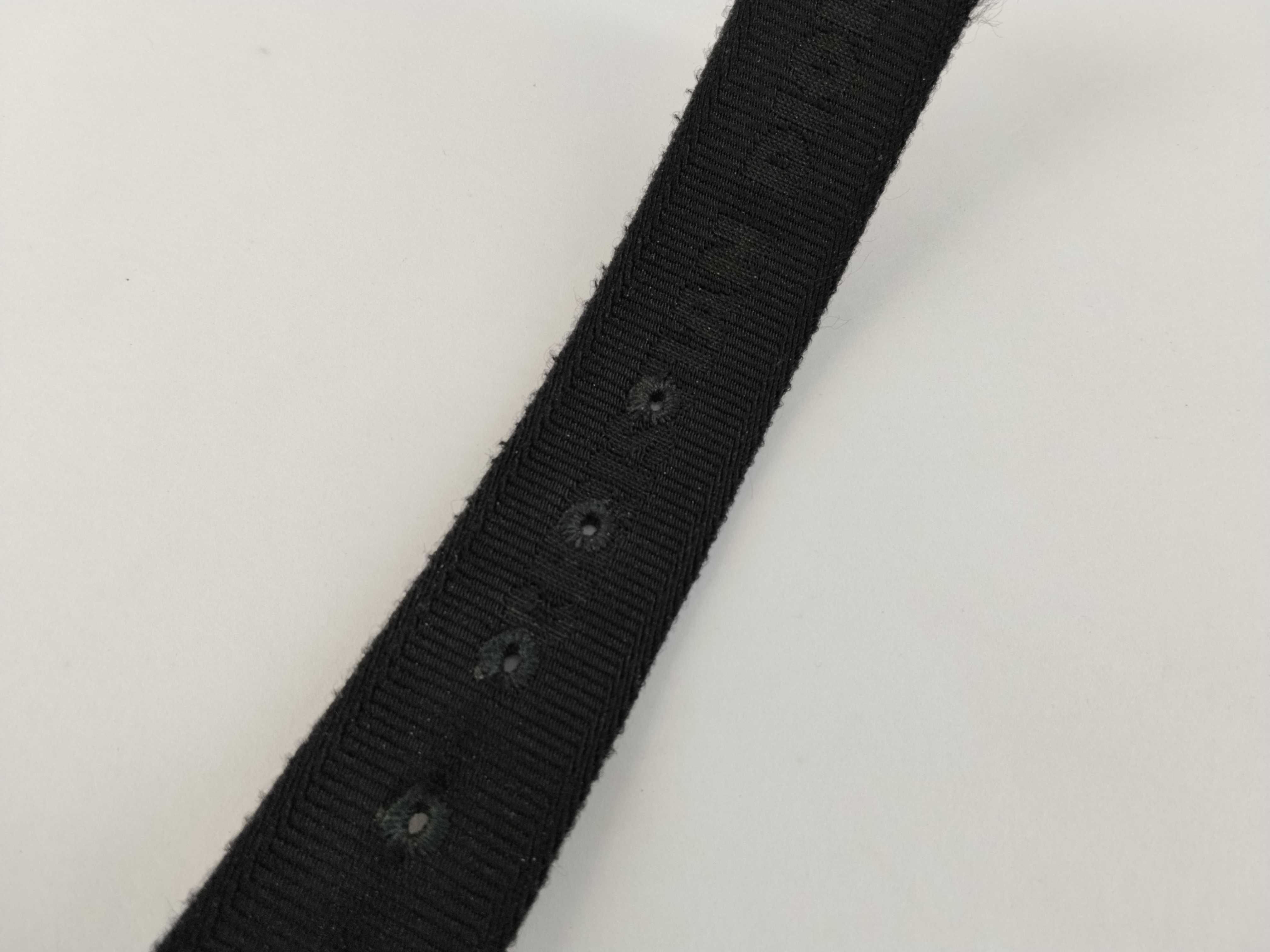 Christian Black Canvas Leather Reversible Belt (Buckle not included) — view 7
