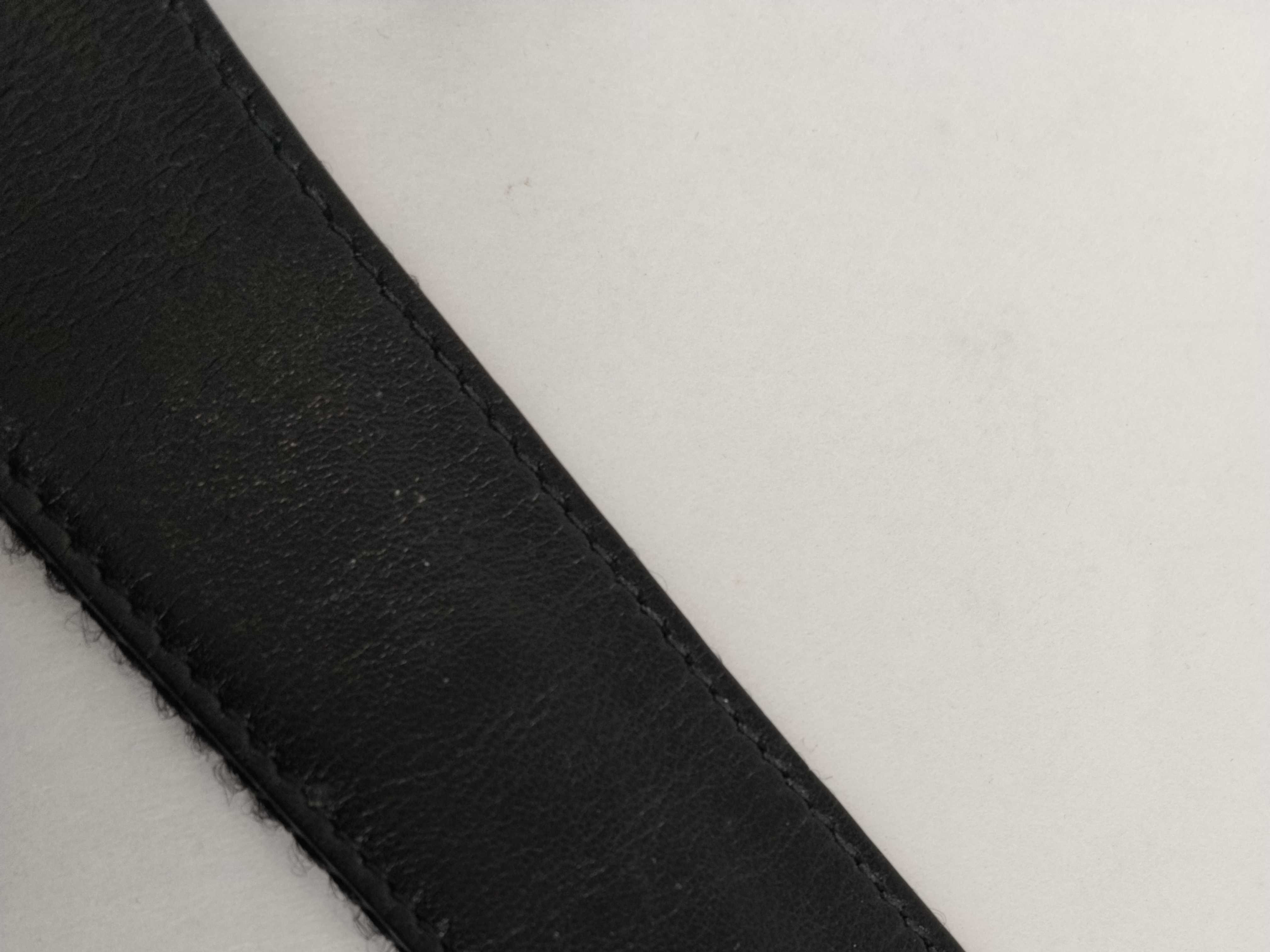 Christian Black Canvas Leather Reversible Belt (Buckle not included) — view 9