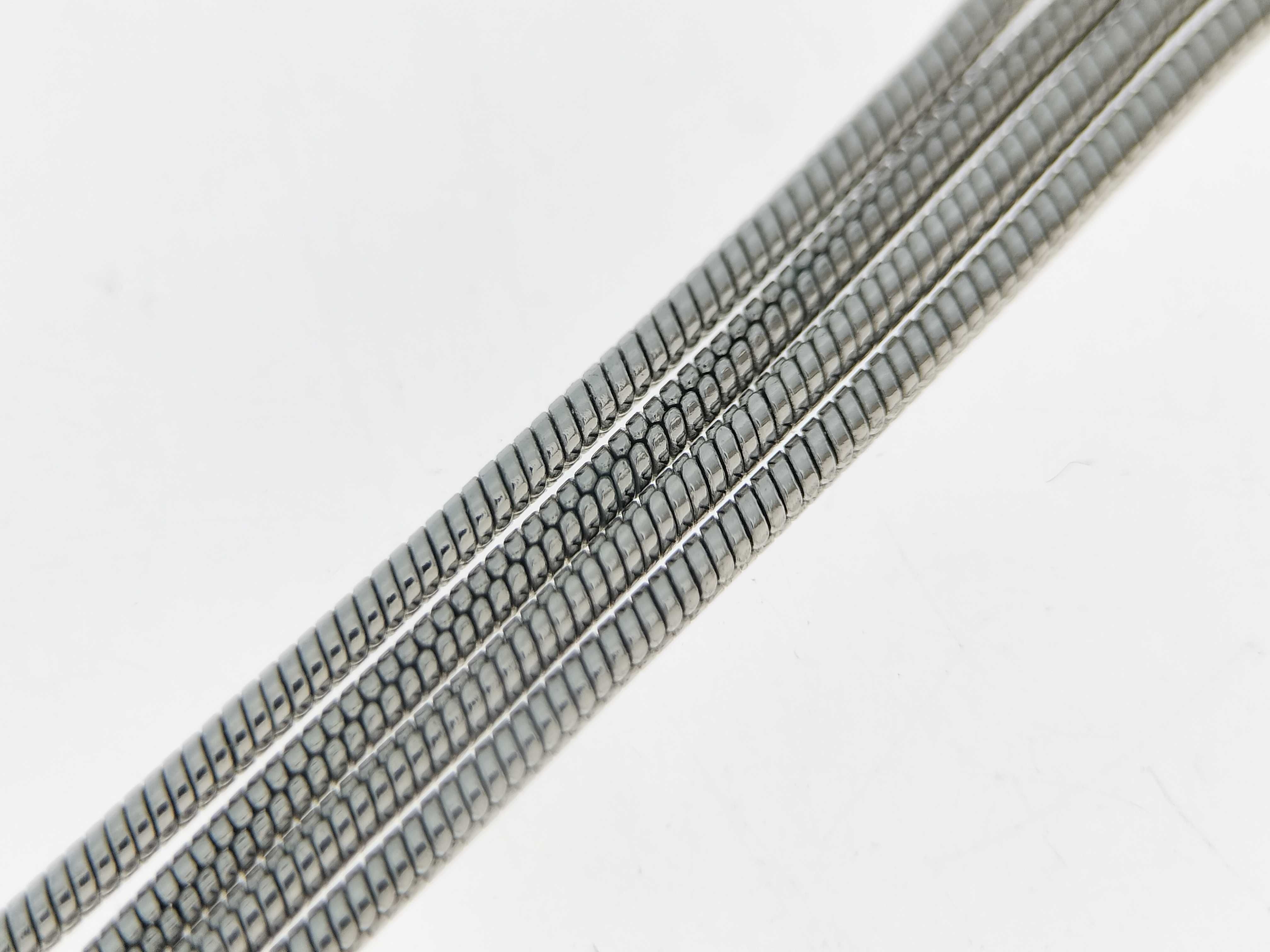 CD Logo Cube Dice Snake Chain Silver Necklace — view 8