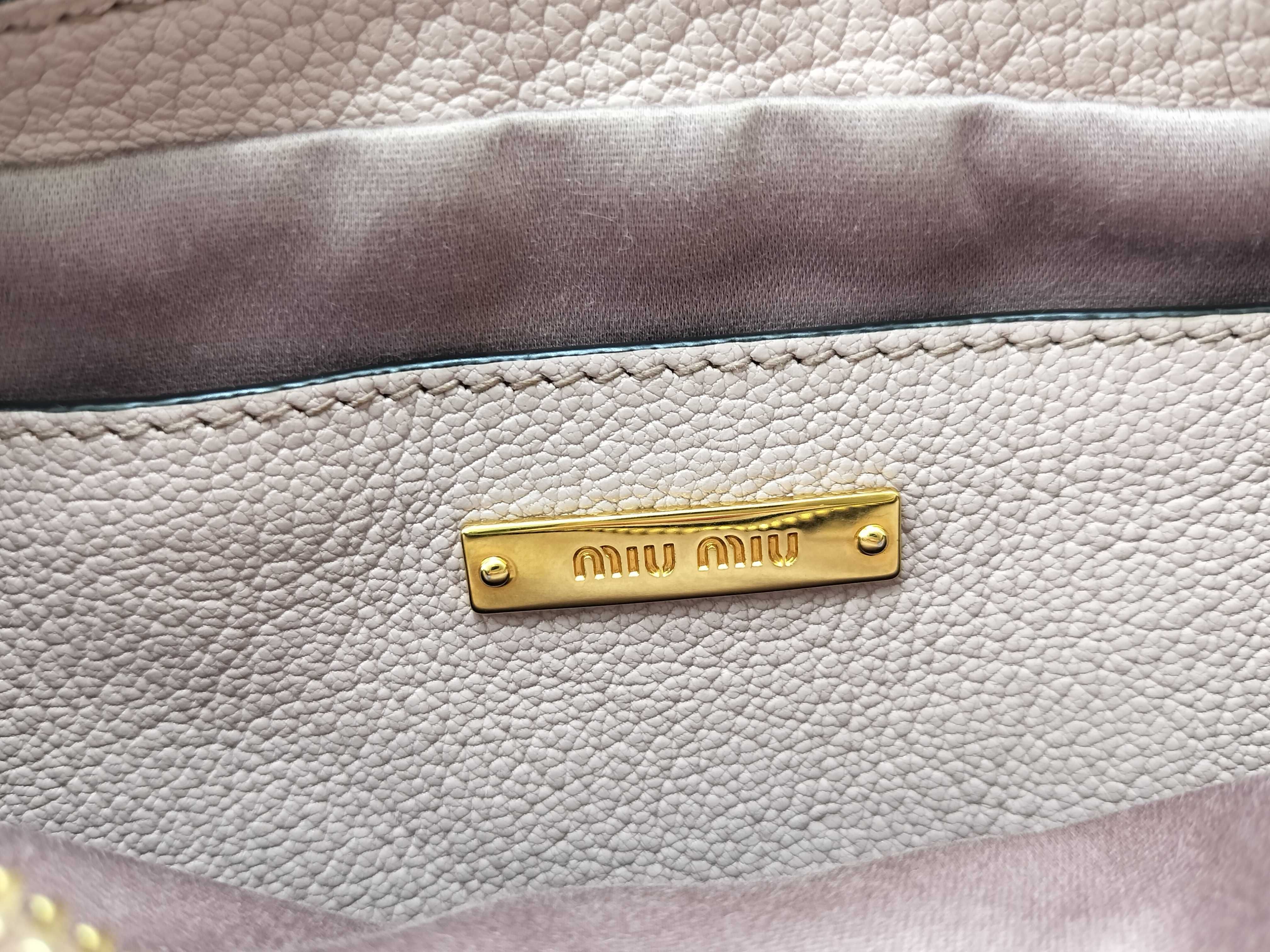 shoulder bag (5BH082) with fur trim, leather accents, ribbon detail, gold hardware, and satin lining. Includes guarantee card and dust bag. — view 14