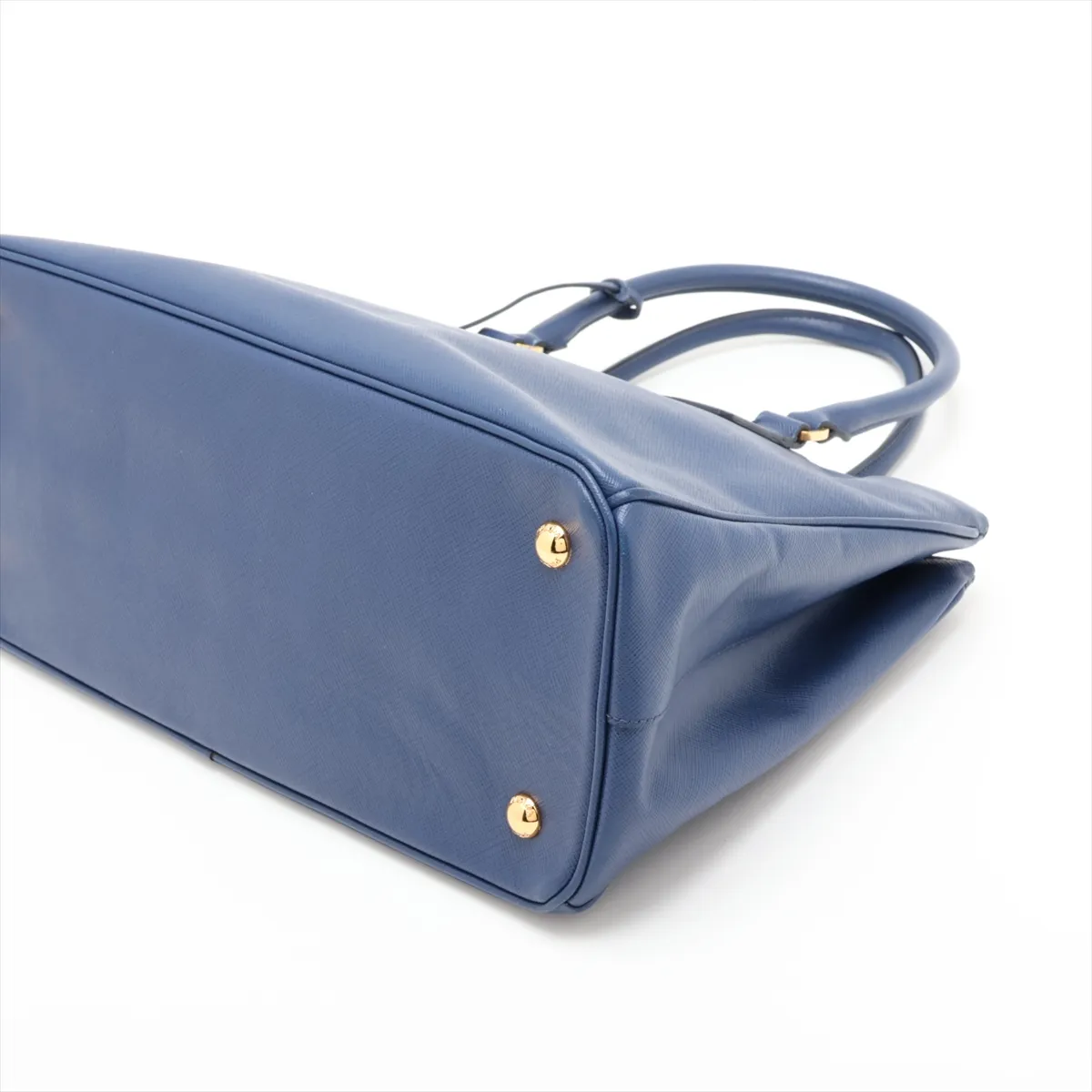 Saffiano Galleria Leather 2-Way Handbag, Blue — view 3