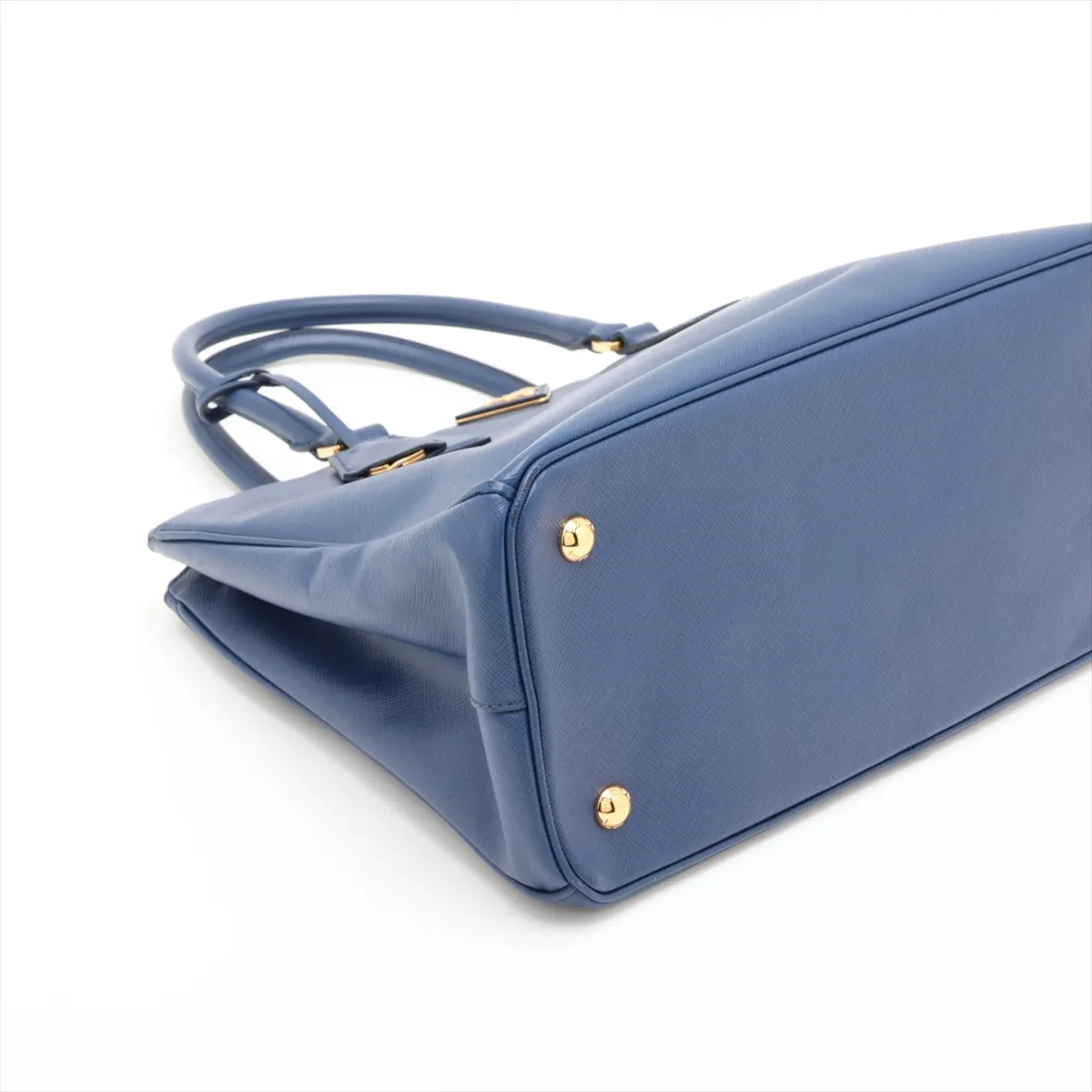 Saffiano Galleria Leather 2-Way Handbag, Blue — view 4