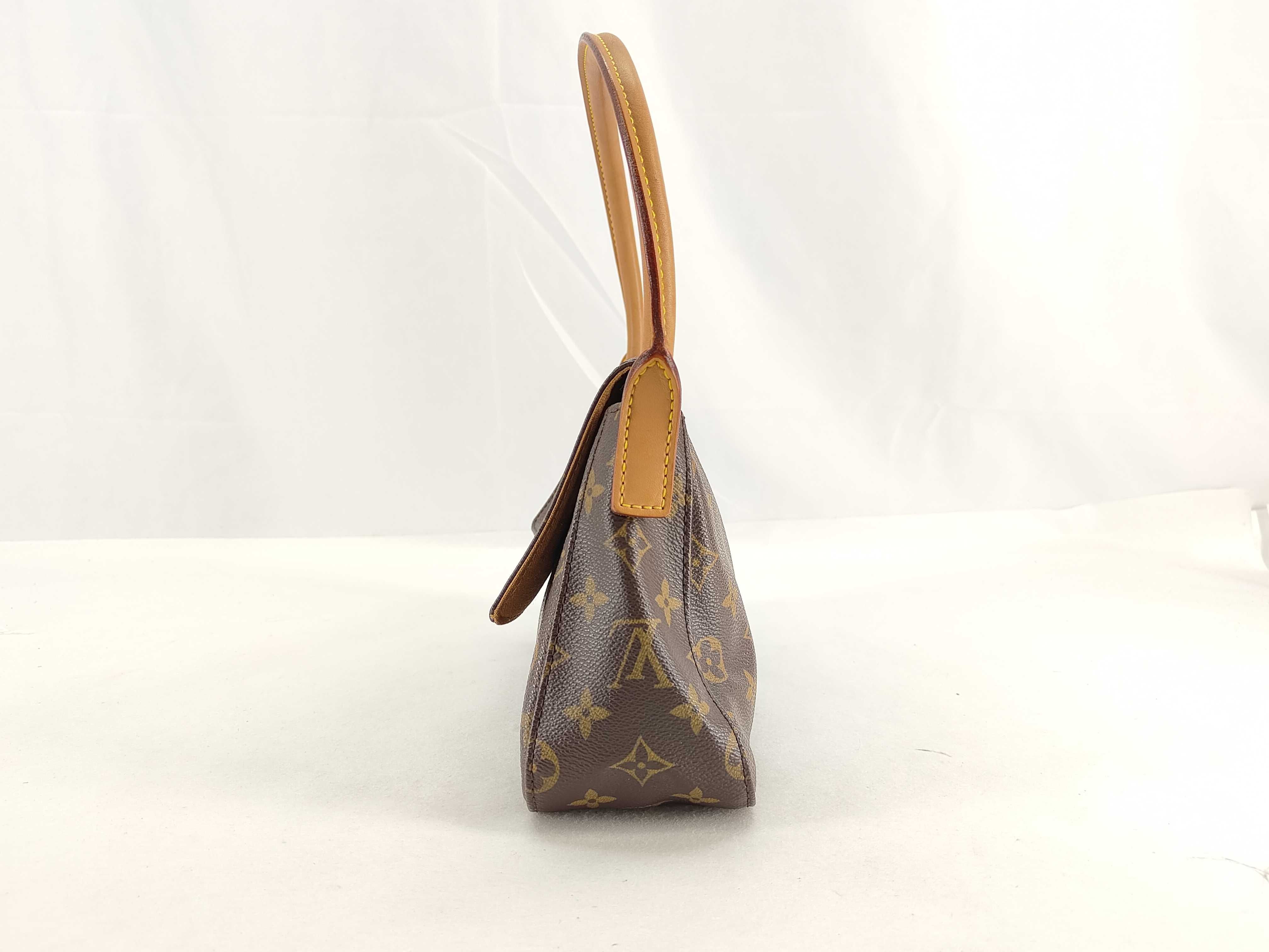 Monogram Mini Looping Handbag M51147 Brown MI0043 — view 3