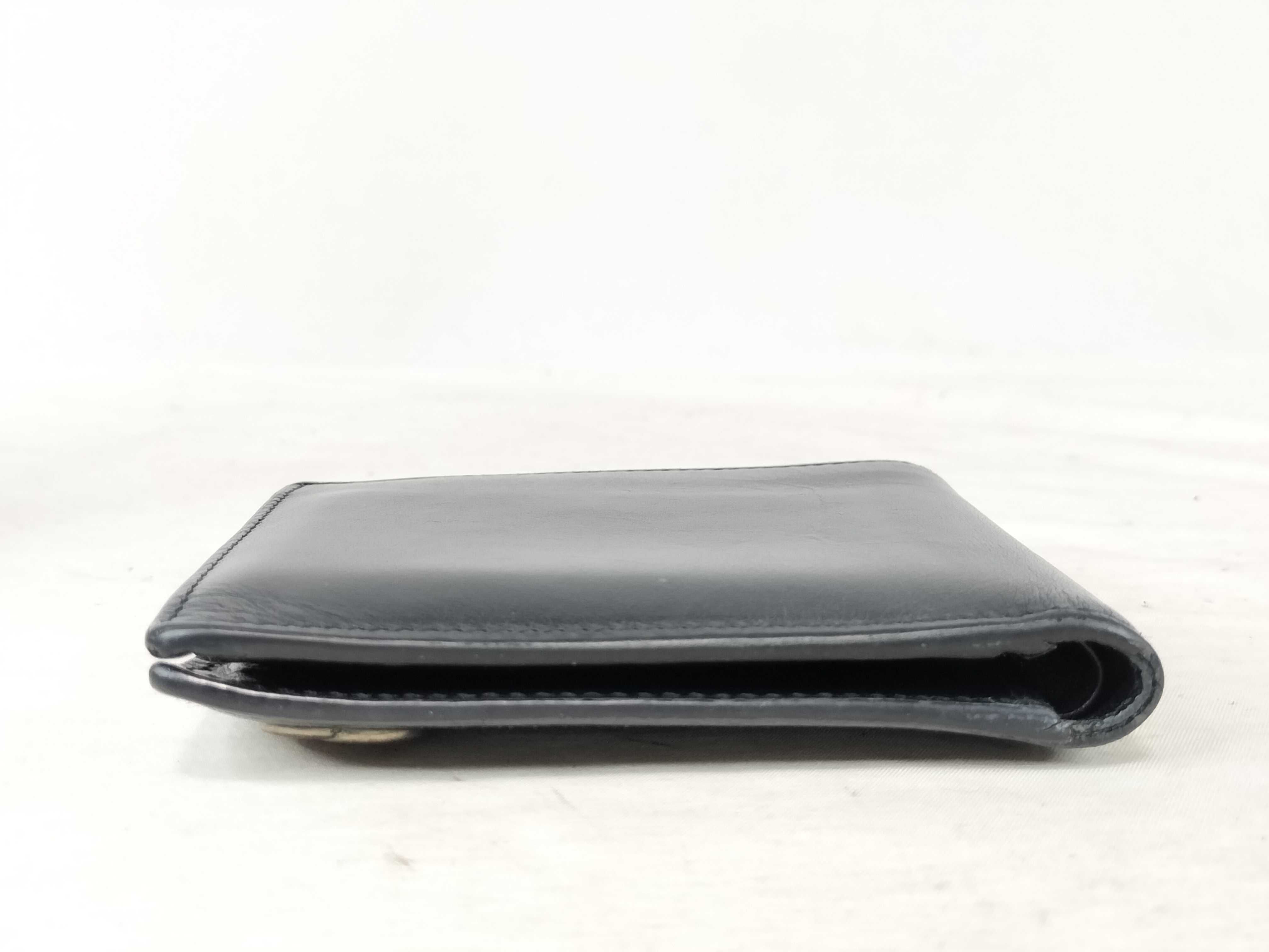 GG Marmont Bi-fold Wallet, Black Leather, Double G — view 3