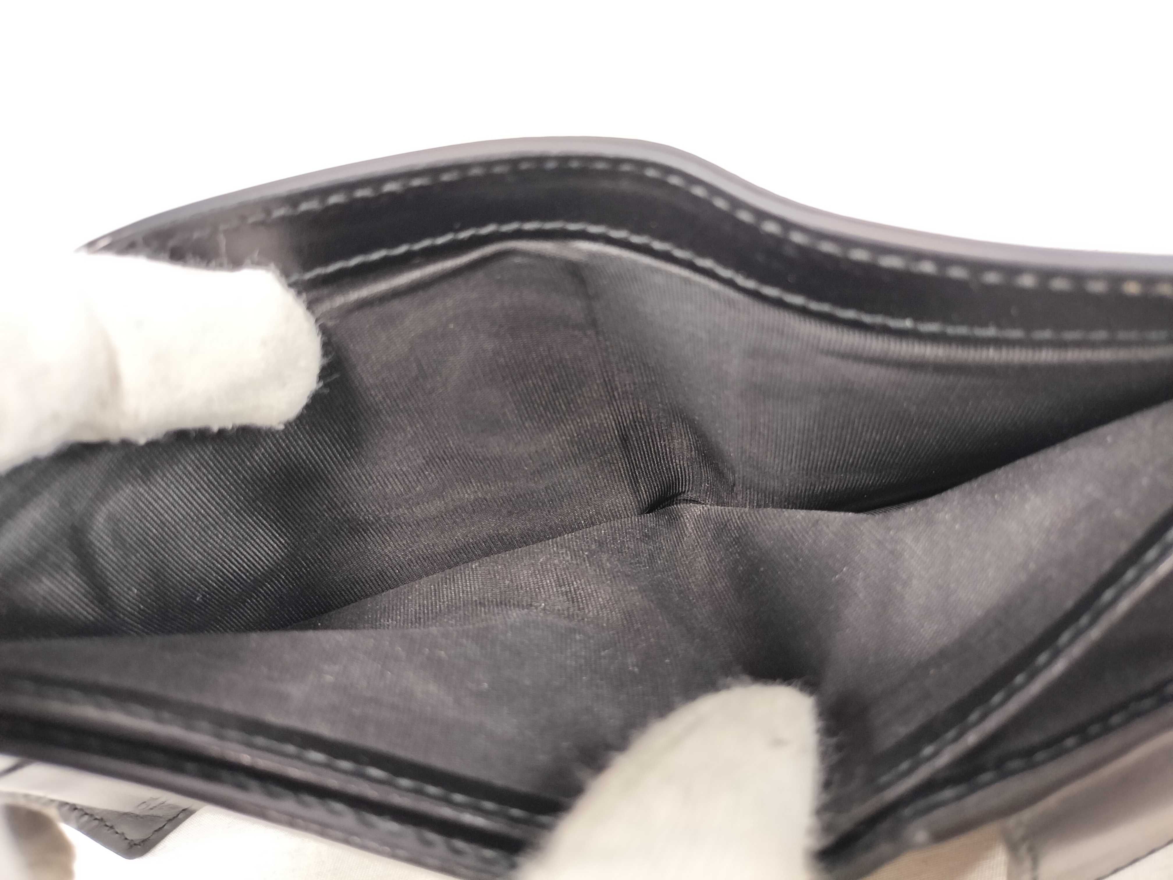GG Marmont Bi-fold Wallet, Black Leather, Double G — view 10