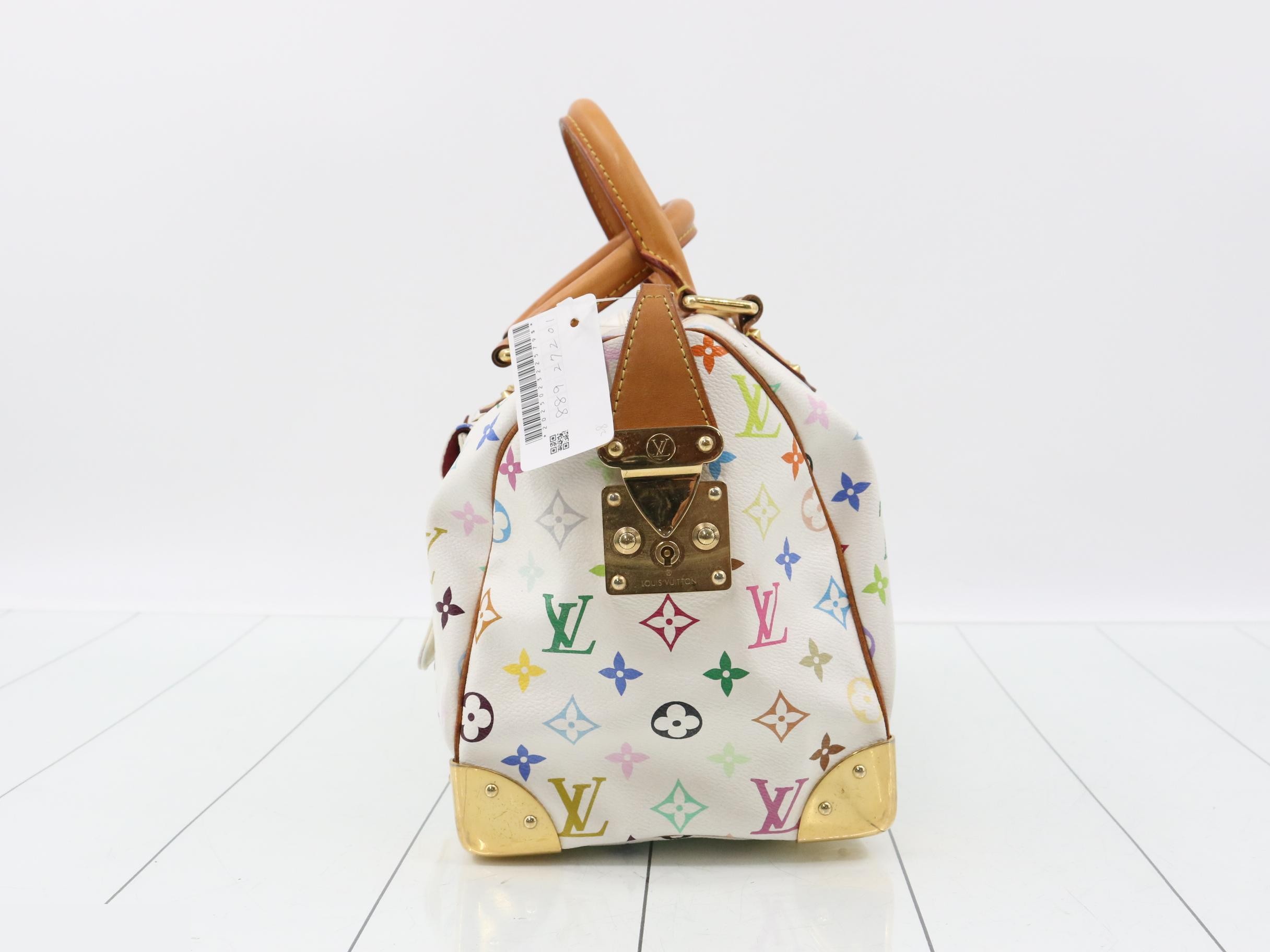 Monogram Multicolor Speedy 30 Blanc Handbag — view 3