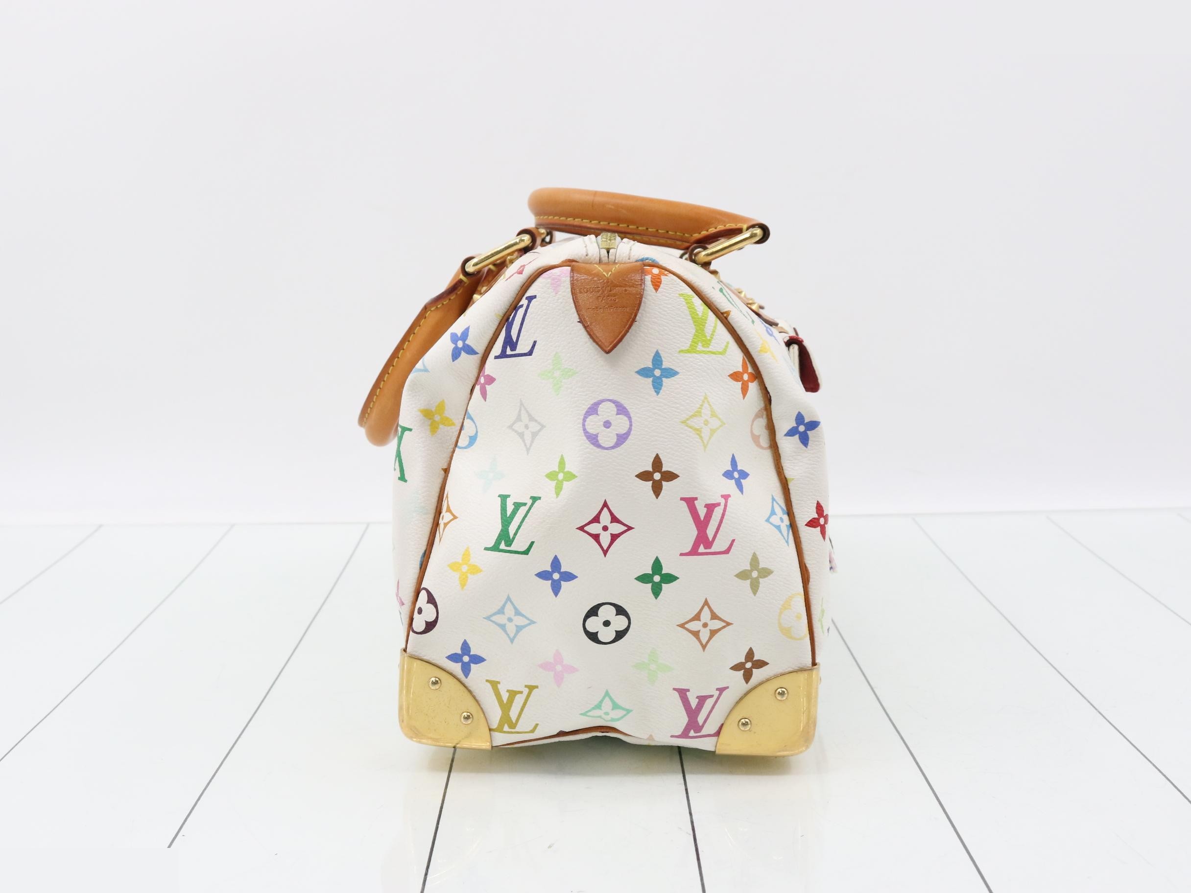 Monogram Multicolor Speedy 30 Blanc Handbag — view 4