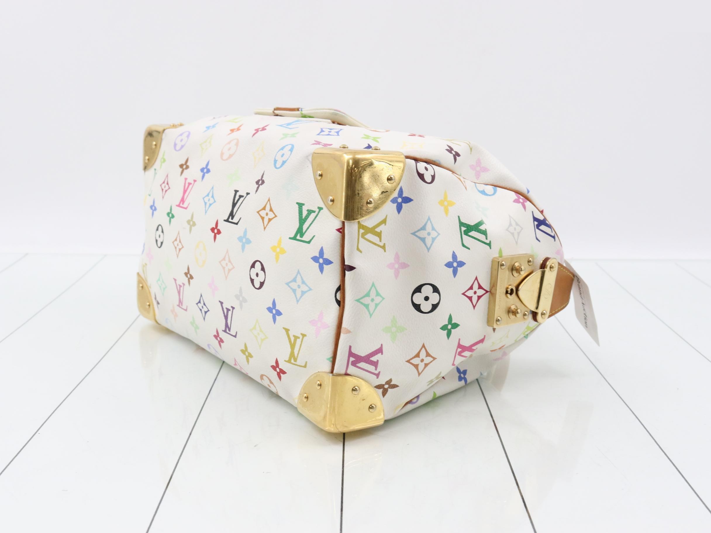 Monogram Multicolor Speedy 30 Blanc Handbag — view 6