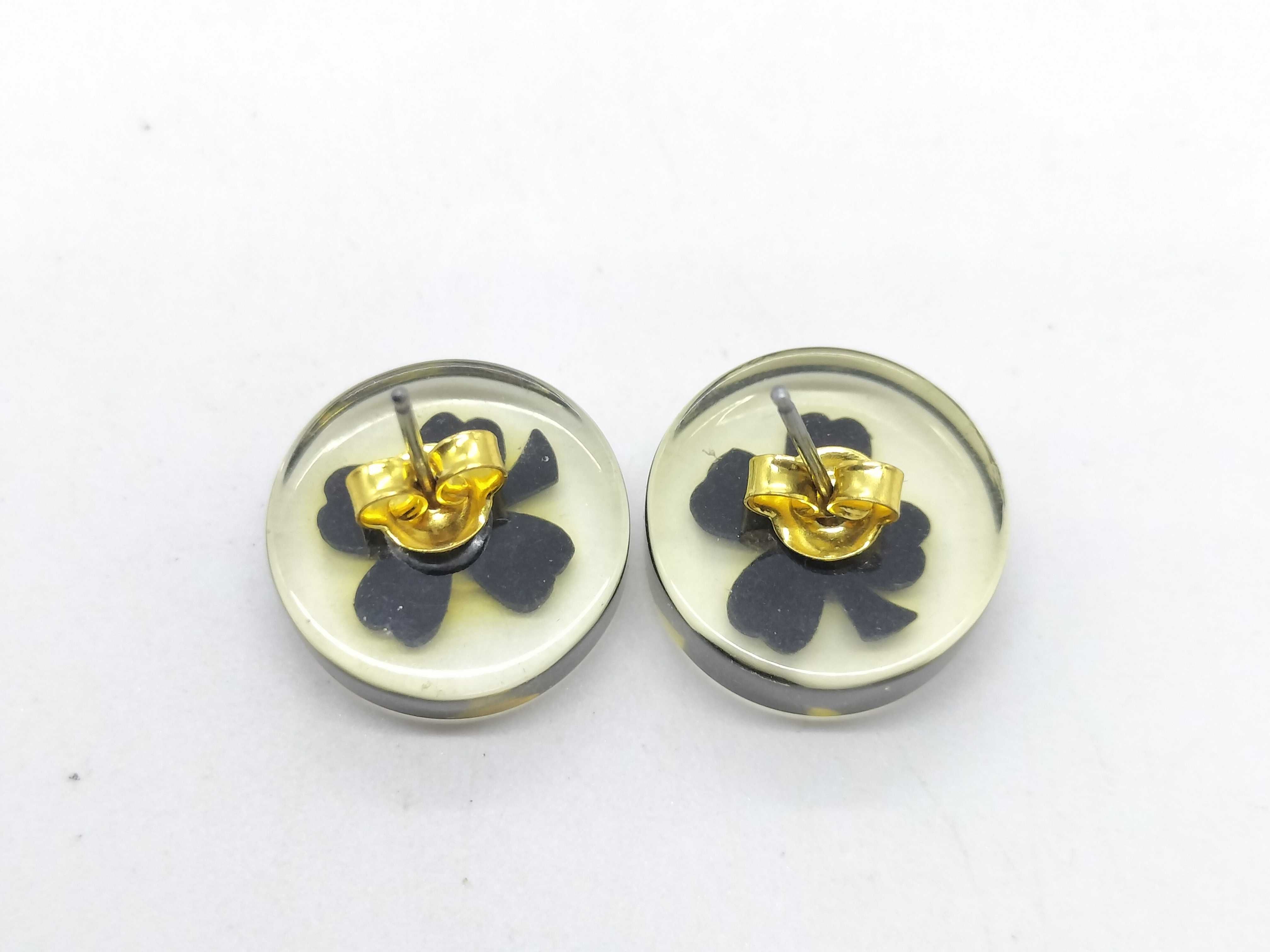 Coco Clover Clear Earrings — view 2