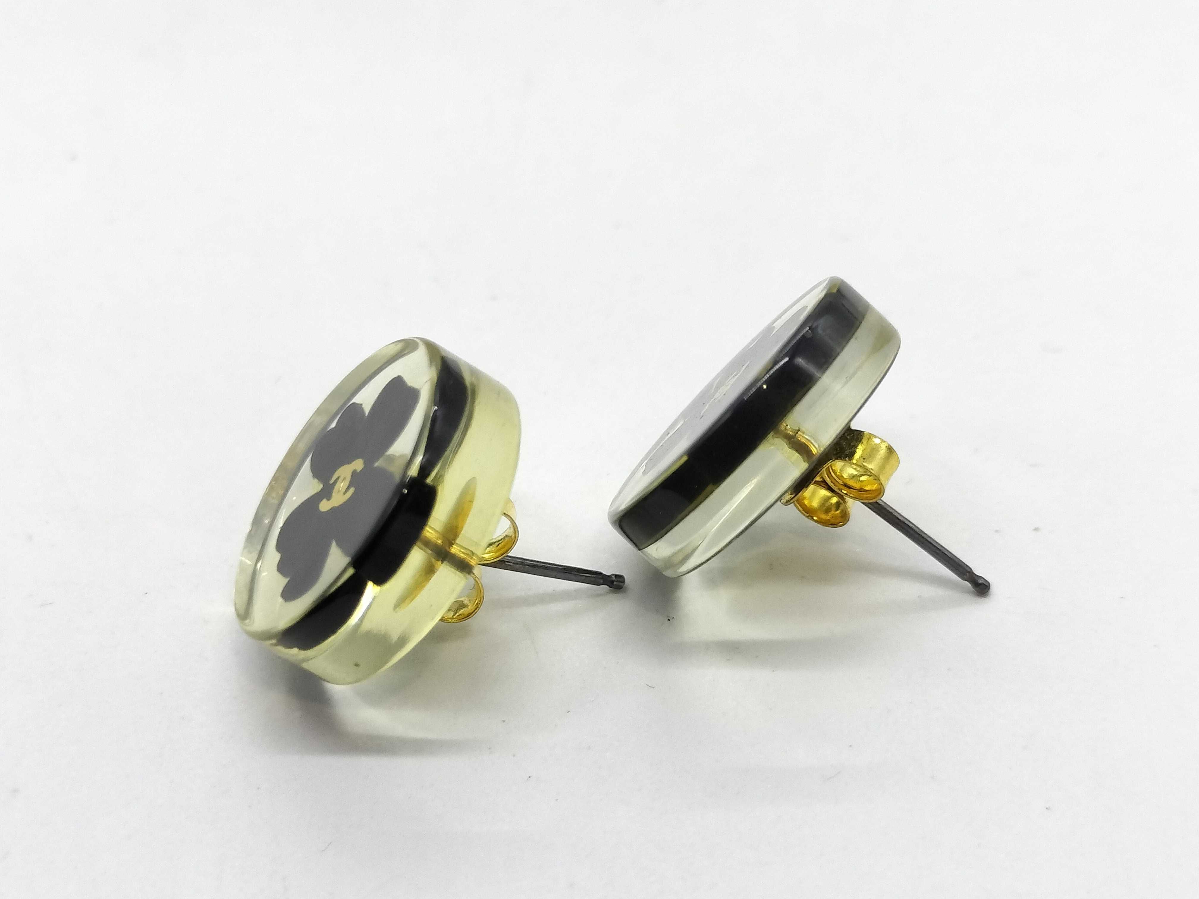 Coco Clover Clear Earrings — view 3