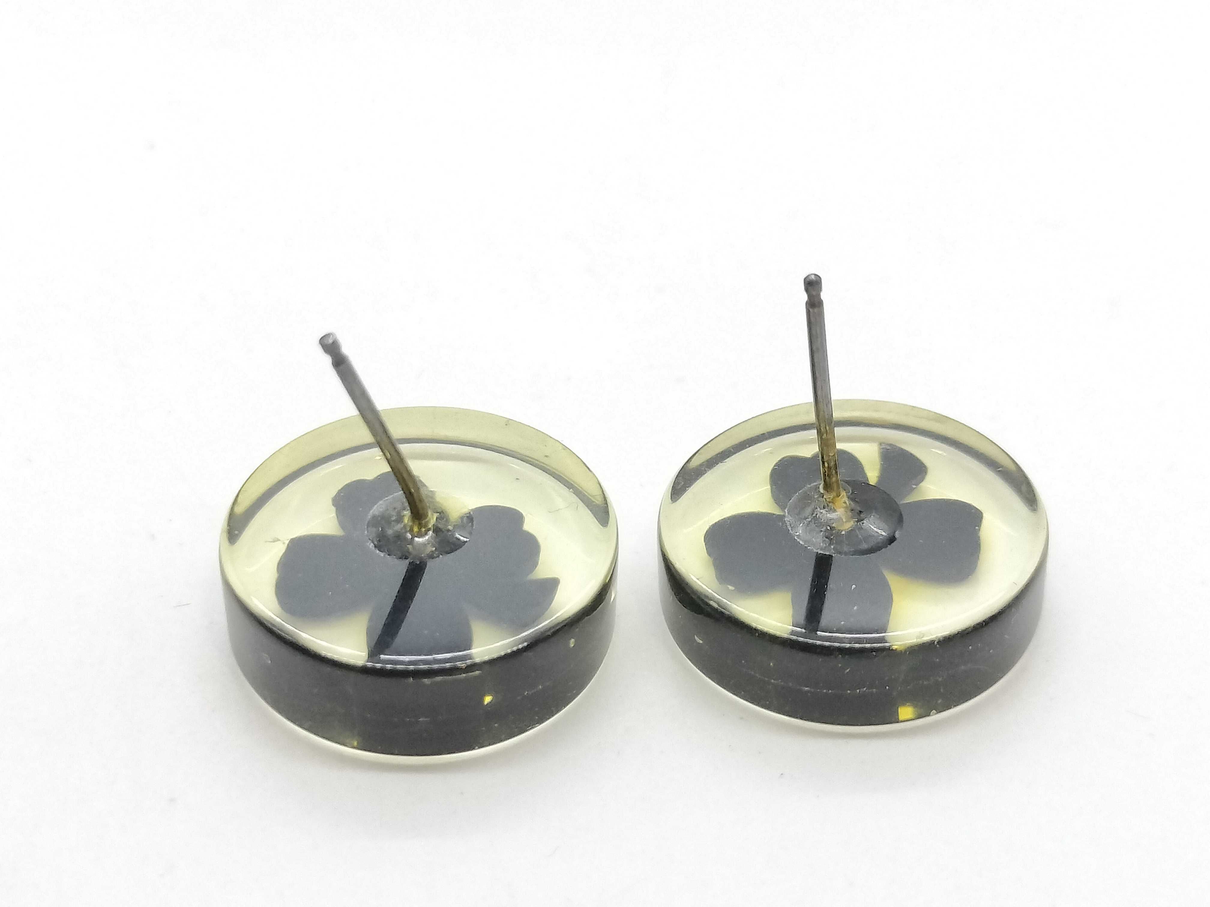 Coco Clover Clear Earrings — view 4