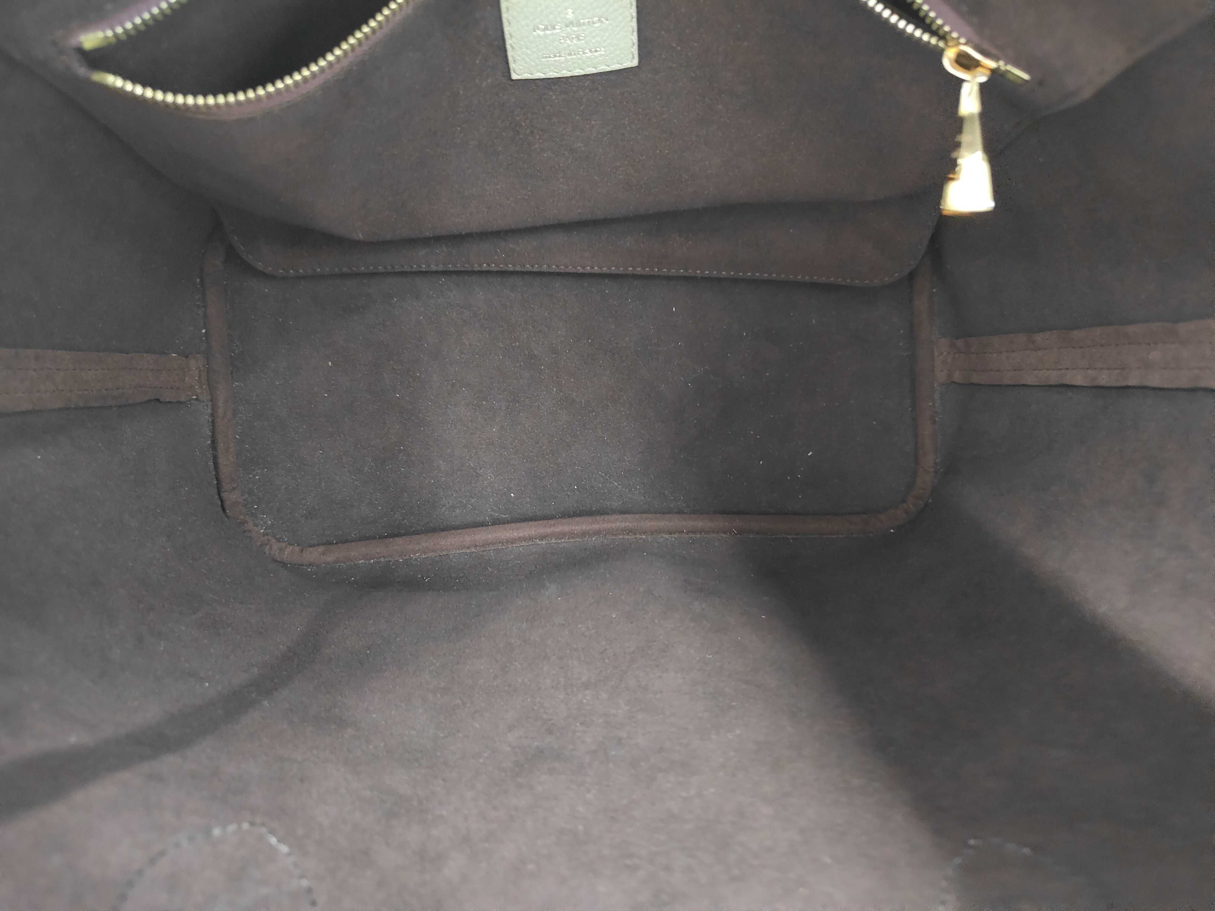 Monogram Empreinte M45686 Neverfull MM Tourterelle Tote Bag with Pouch — view 8