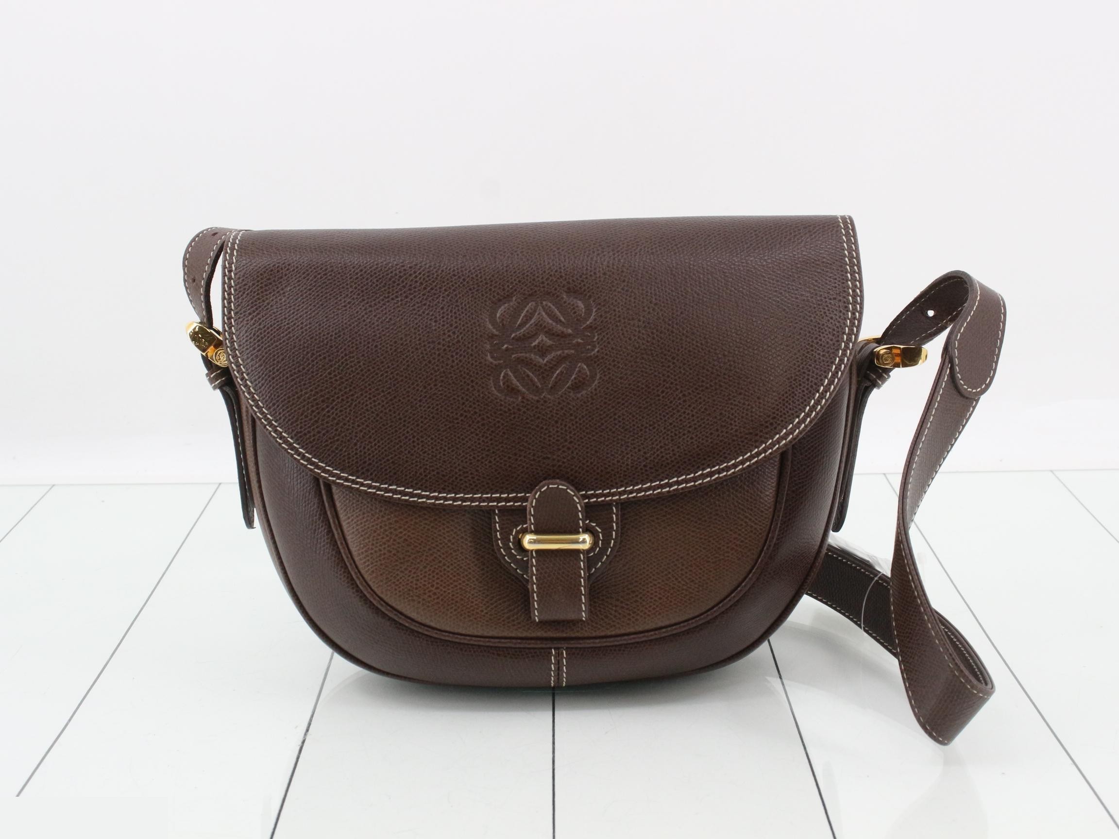 Anagram Leather Shoulder Bag