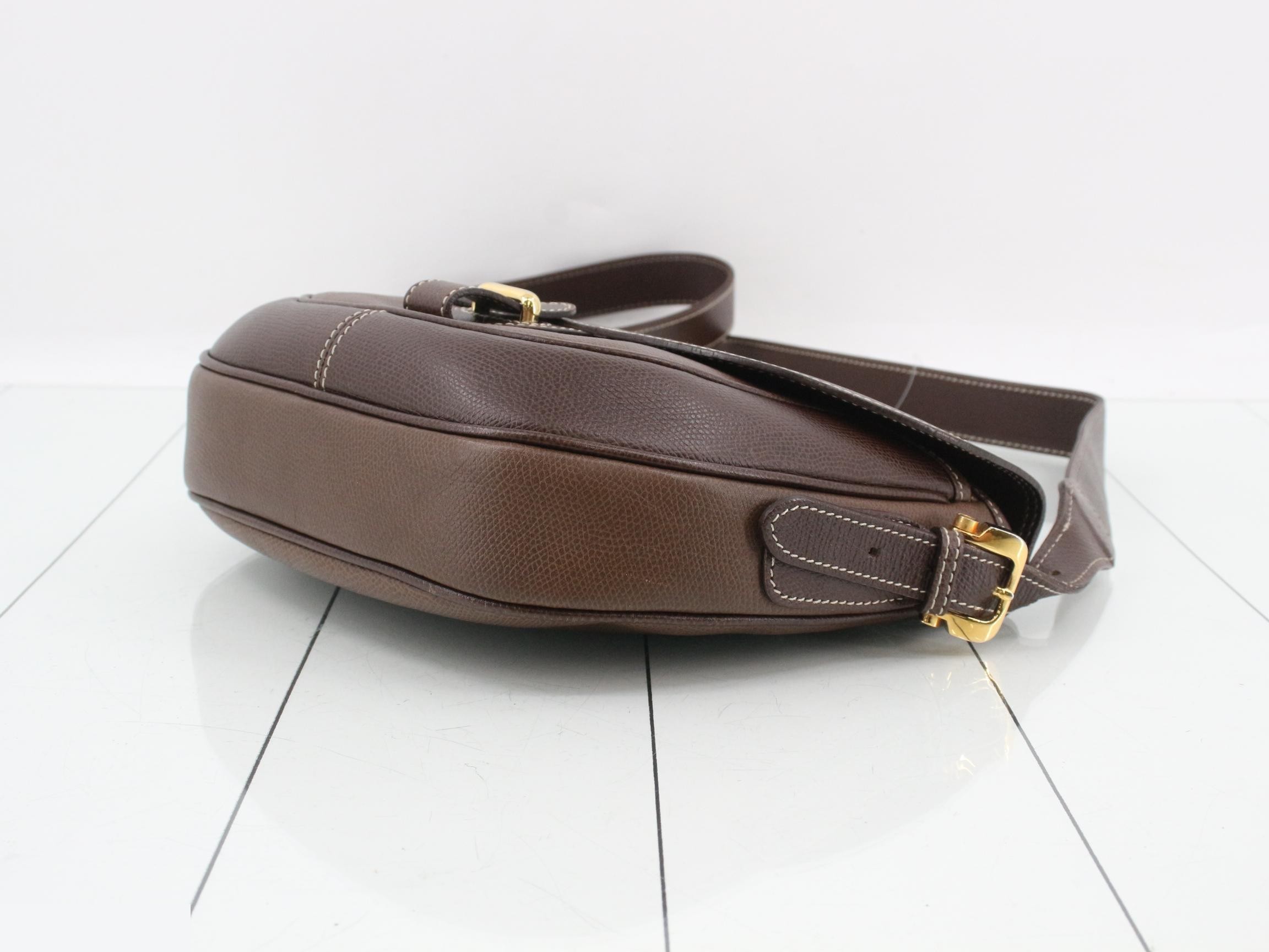 Anagram Leather Shoulder Bag — view 6