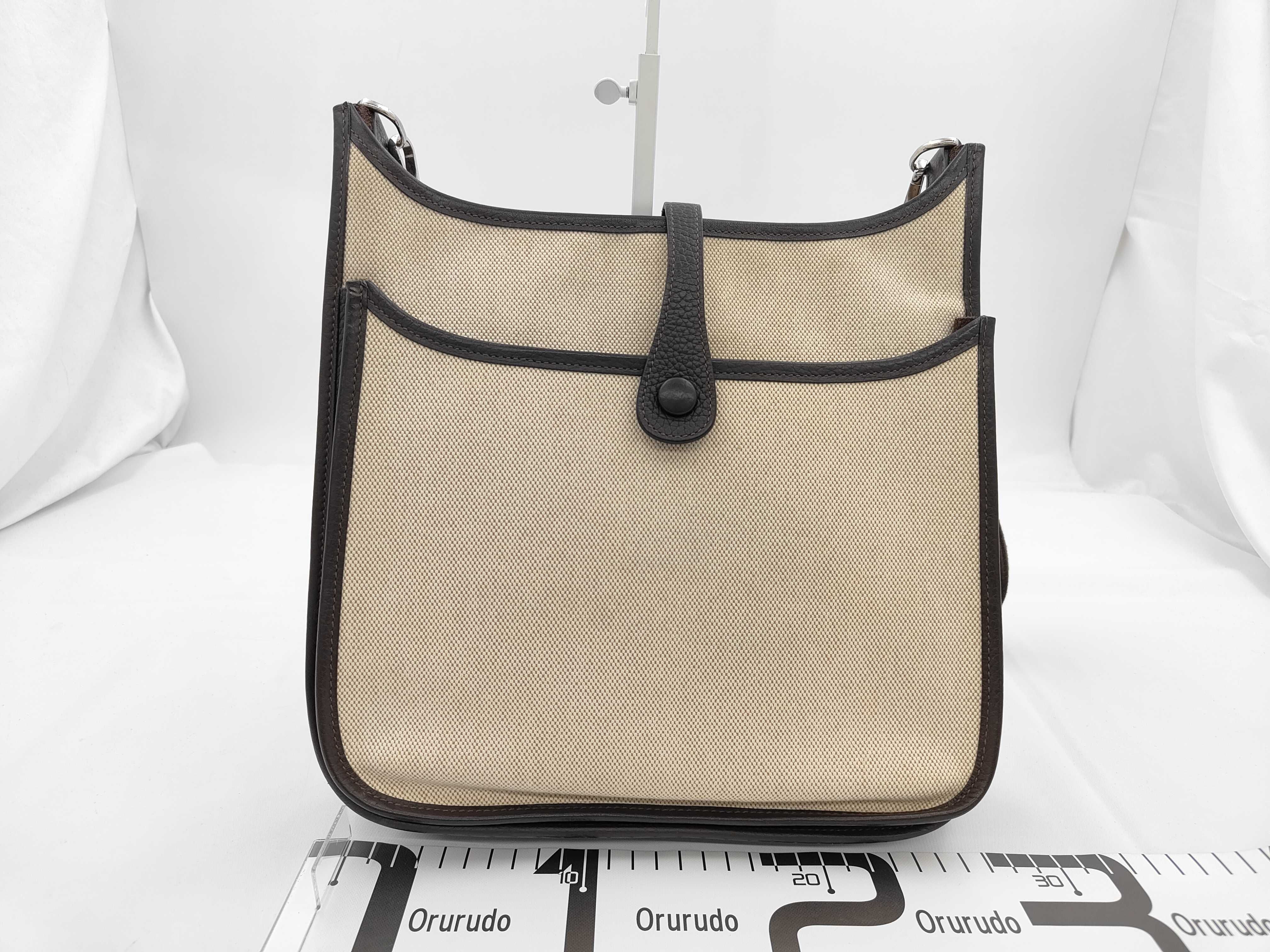Evelyne Canvas Leather Strap Shoulder Bag — view 2
