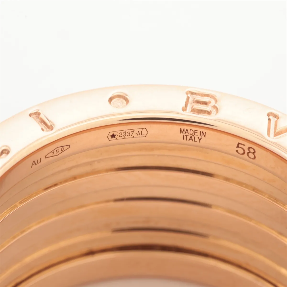 B.zero1 Rock Ring, 750 (PG) x Ceramic, 13.1g, 58 VHMPYY, Ceramic — view 3