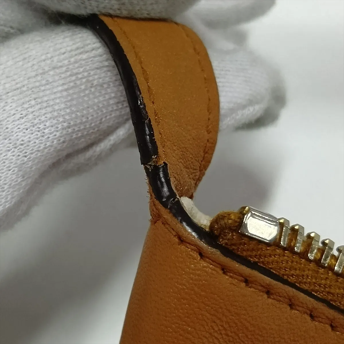 GG Denim 224093 Denim x Leather Shoulder Bag Blue x Brown — view 9