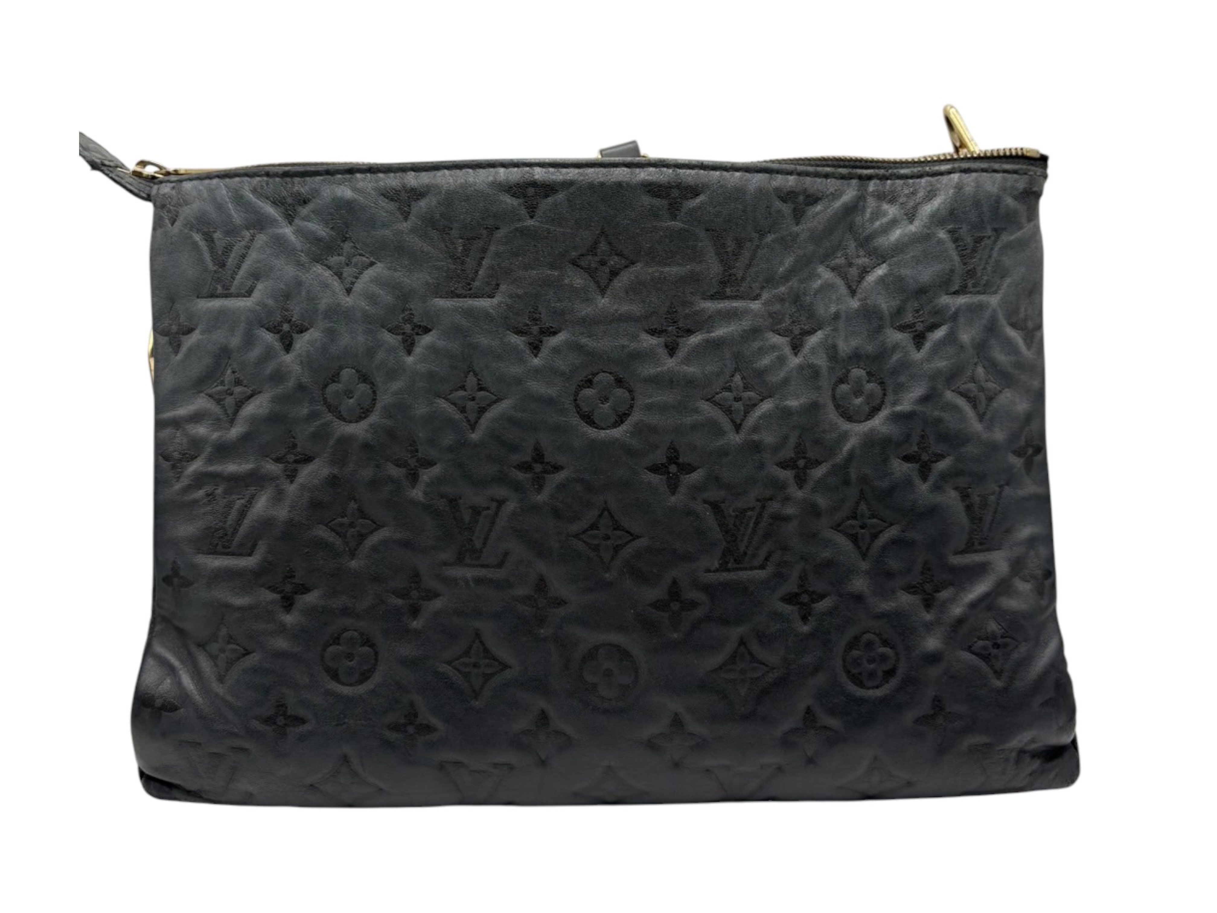 Monogram Embossed Coussin MM M57783 TR0281 Black Shoulder Bag — view 2