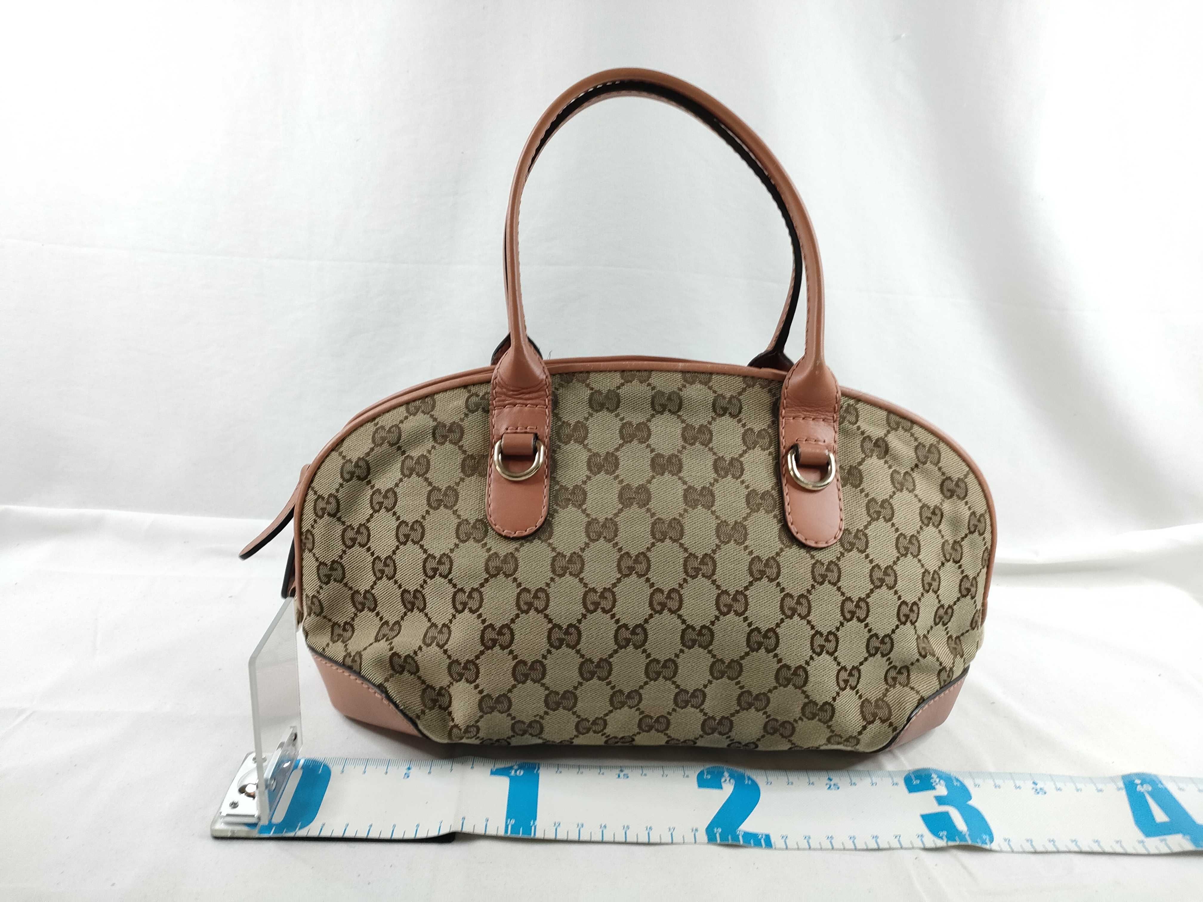 GG Canvas Handbag with Heart Charm — view 2