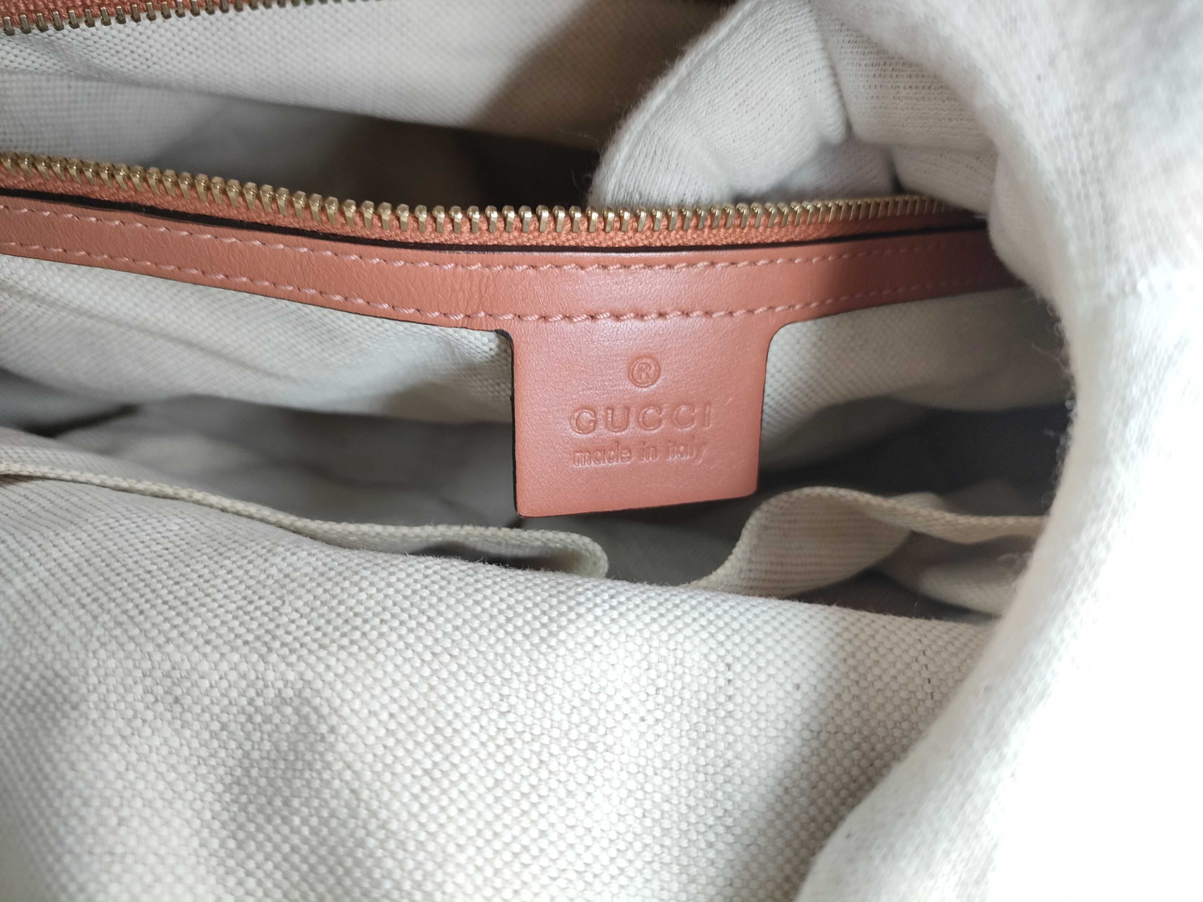 GG Canvas Handbag with Heart Charm — view 13
