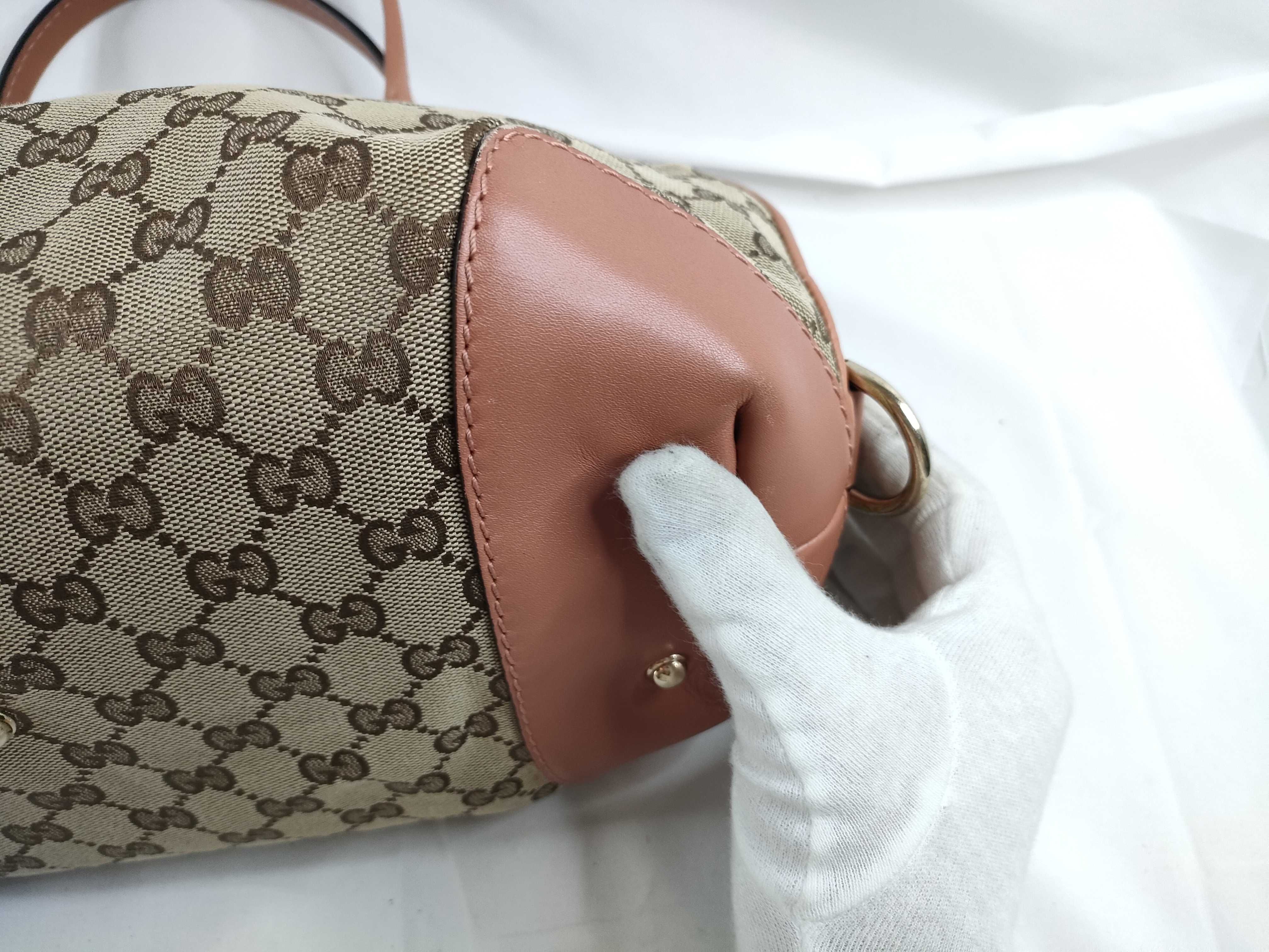 GG Canvas Handbag with Heart Charm — view 5