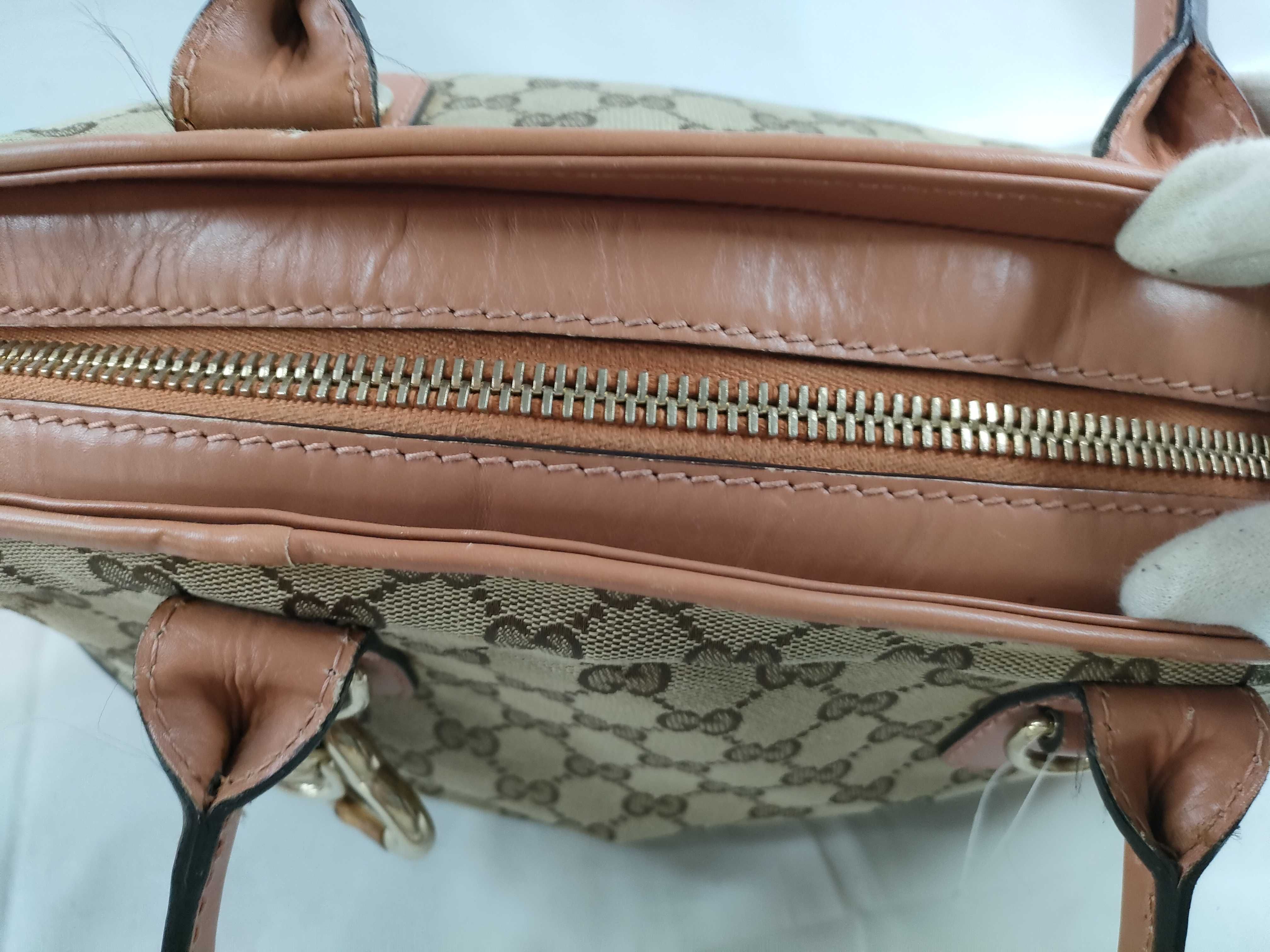 GG Canvas Handbag with Heart Charm — view 9