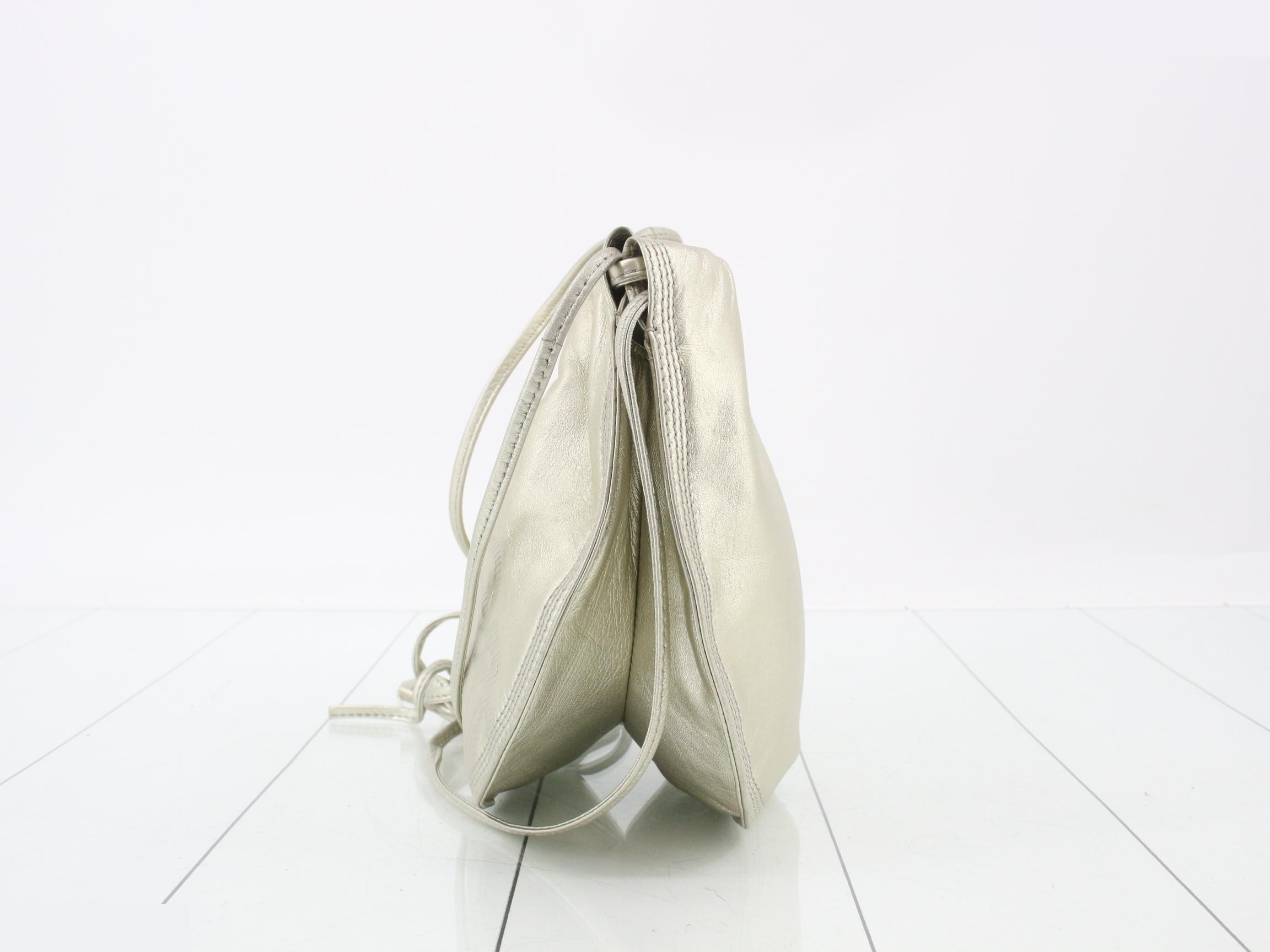 Anagram Leather Drawstring Shoulder Bag — view 3