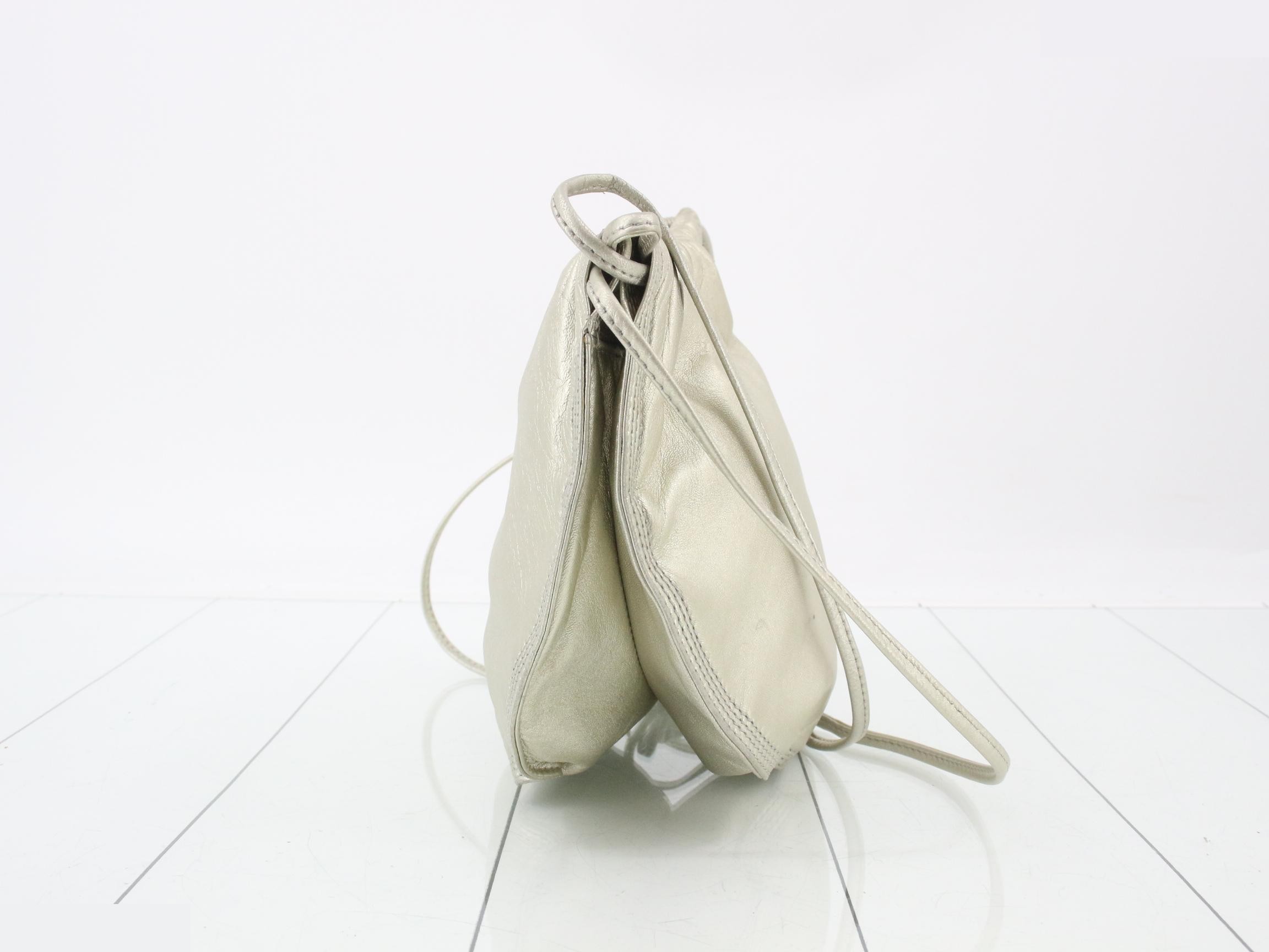 Anagram Leather Drawstring Shoulder Bag — view 4